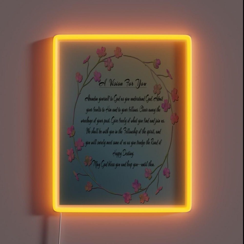 A Vision For You Rgb Led Neon Sign - Shineneon