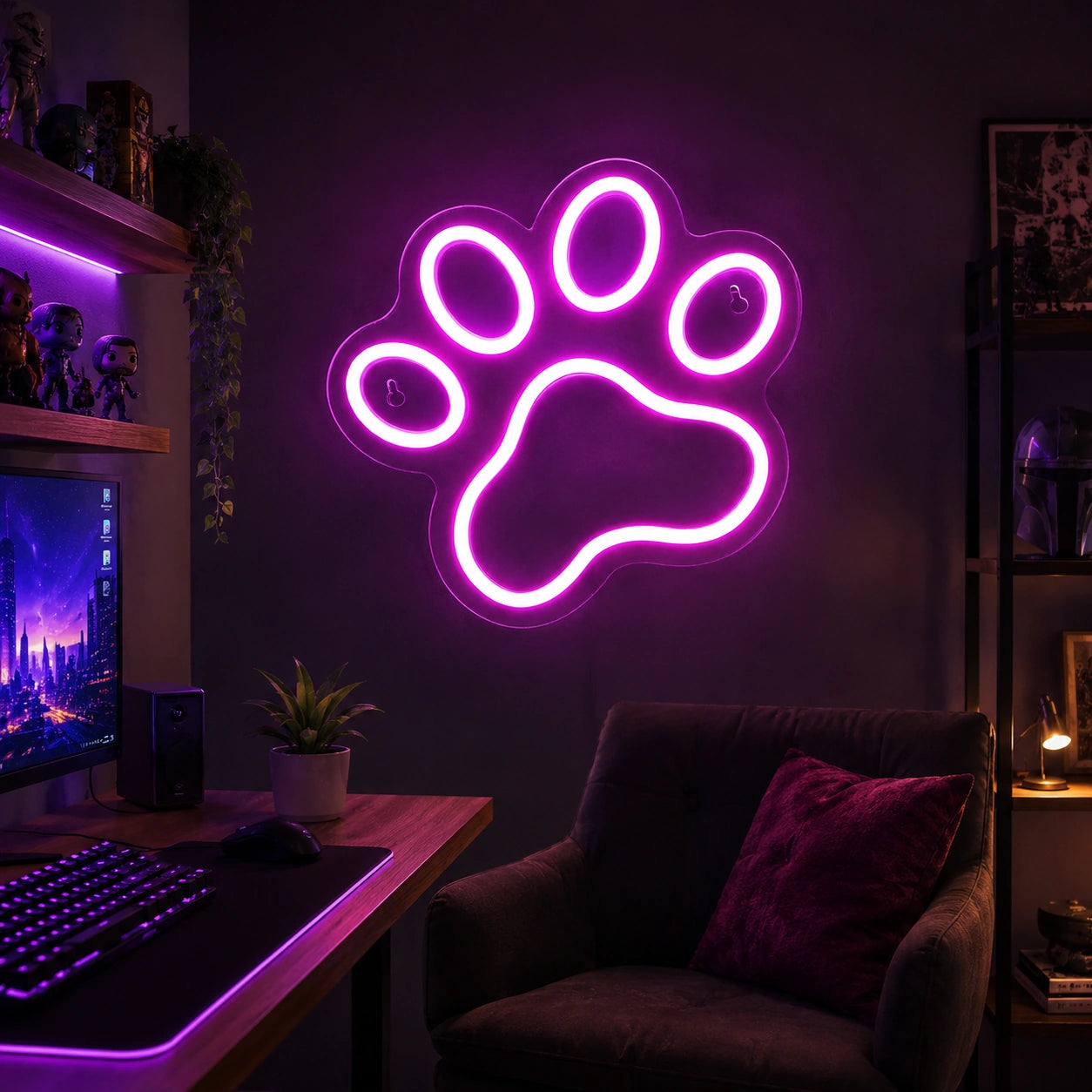 A With A Wall Decor LED Neon Sign - 02 High-Converting Product Image