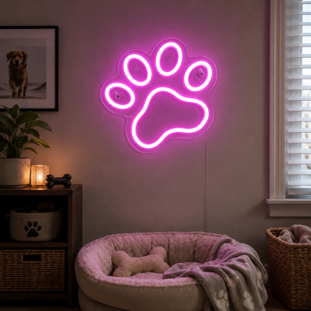 A With A Wall Decor LED Neon Sign - 03 Real Lifestyle Scene