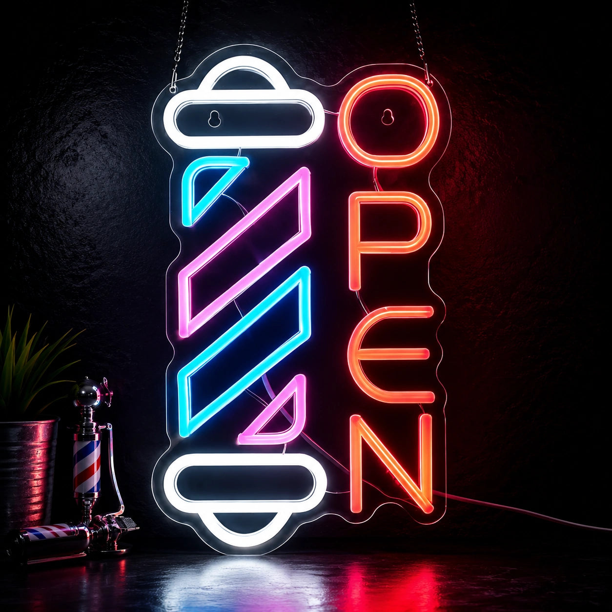 A With The LED Neon Sign - 01 Original Product Image
