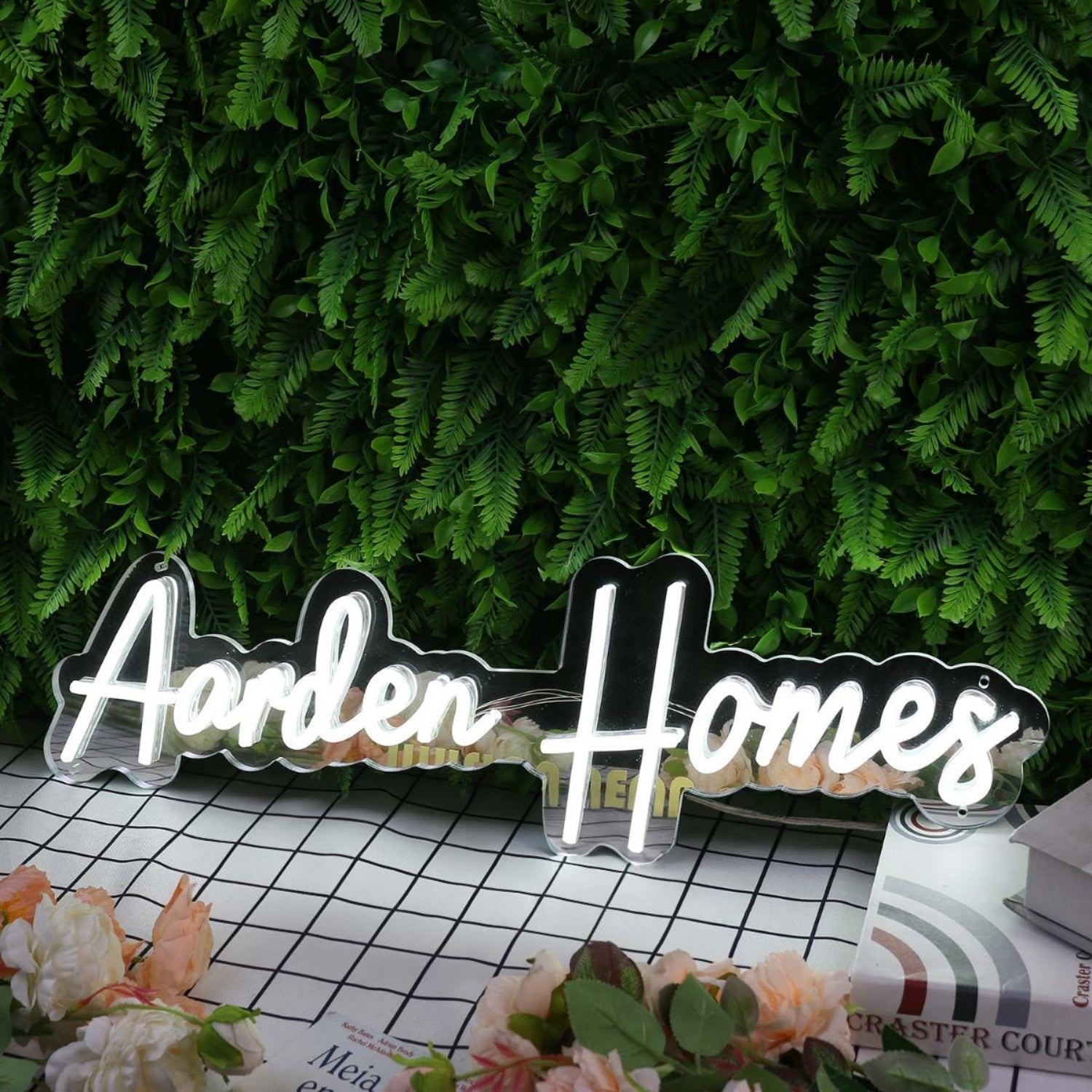 Aarden Homes White Led Neon Sign - Shineneon