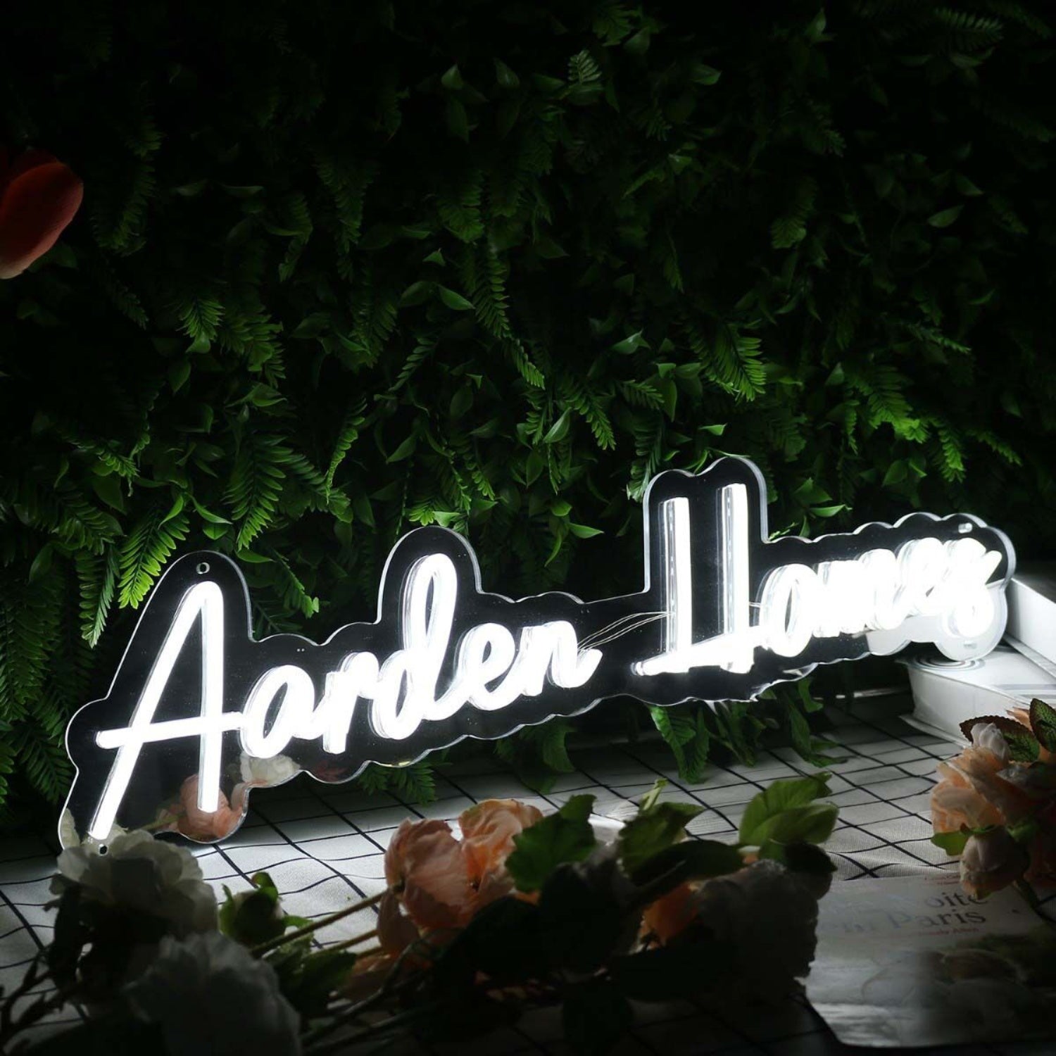 Aarden Homes White Led Neon Sign - Shineneon