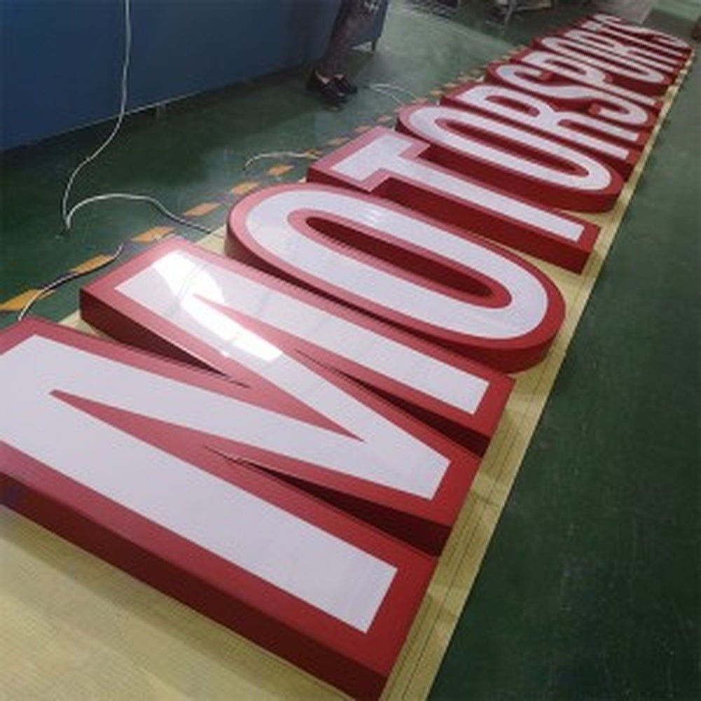Abes Motorsport 3D Frontlit Channel Letters Led Light Sign - Shineneon