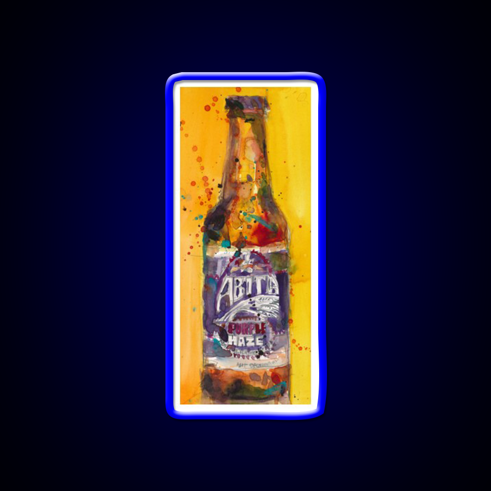 Abita Purple Haze Brewing Co Beer Bar Decor Led Neon Sign Rgb Color - LED neon sign view 5