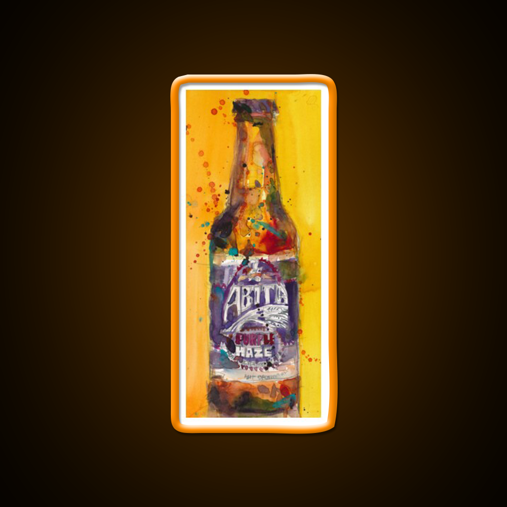 Abita Purple Haze Brewing Co Beer Bar Decor Led Neon Sign Rgb Color - LED neon sign view 6