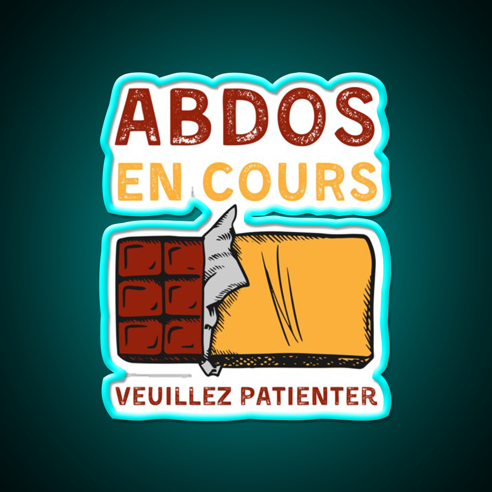 Abs In Progress Please Wait Man Cave Bar Led Neon Sign