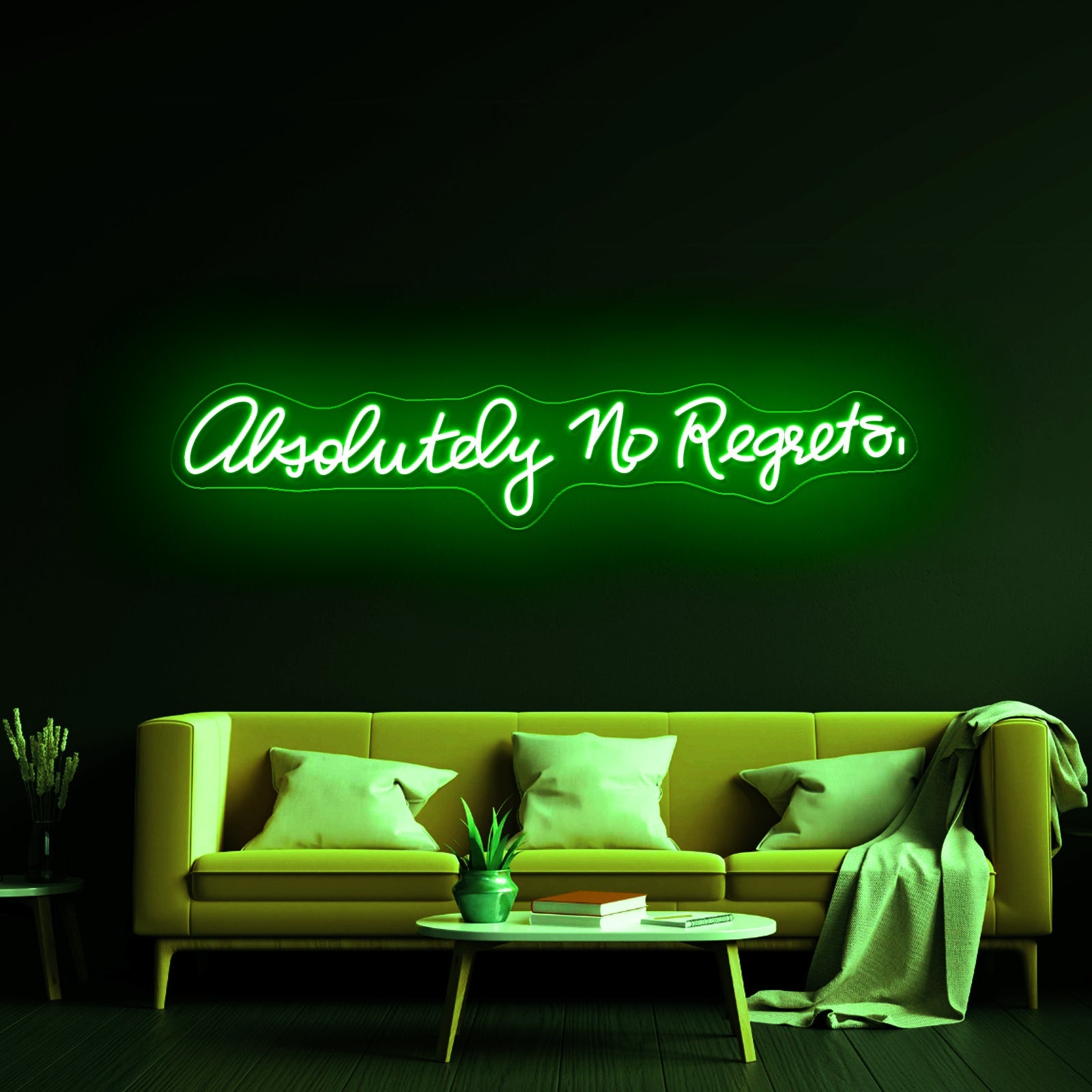 Absolutely No Regrets Inexpensive Custom Neon Signs - Shineneon