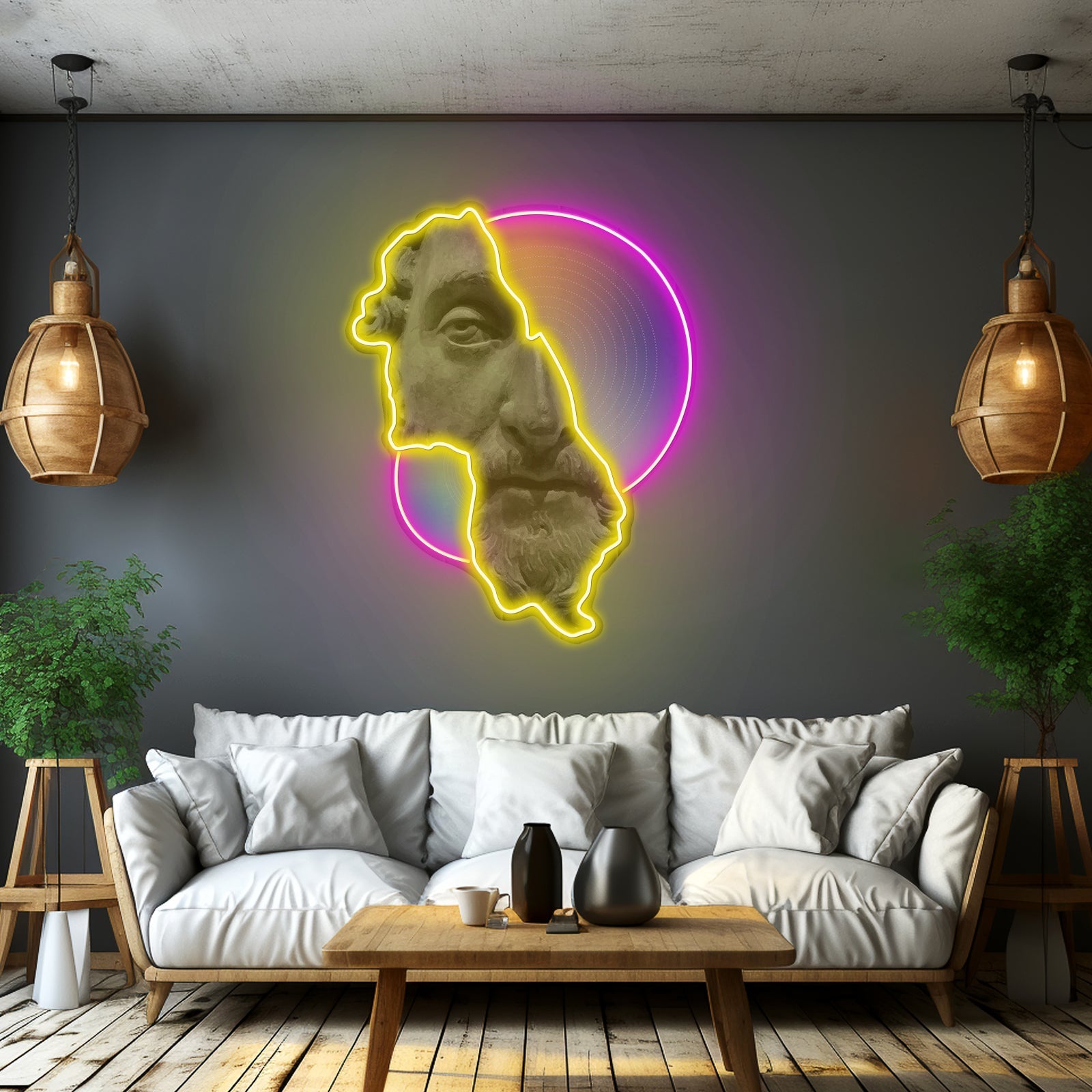 Abstract Art Neon Acrylic Artwork - Shineneon