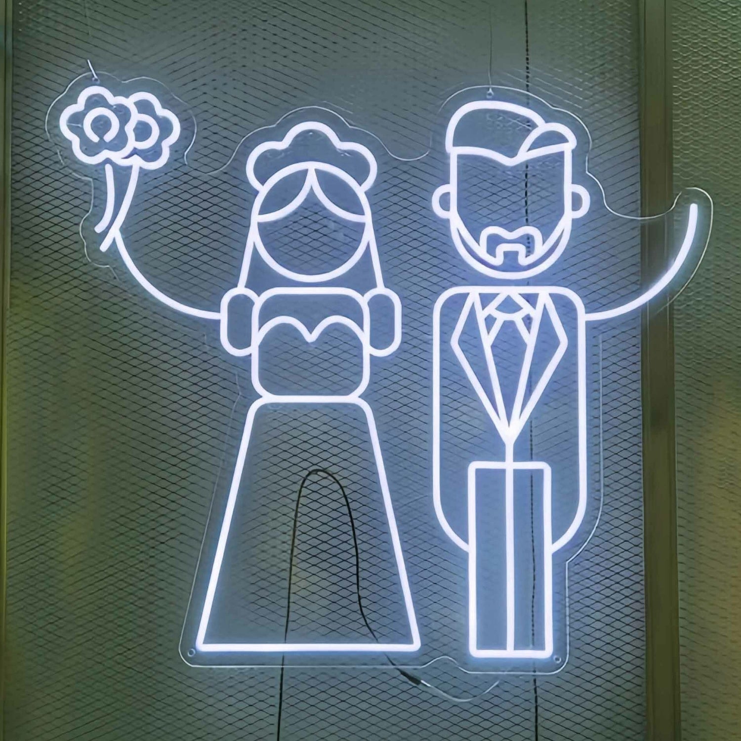 Abstract Couple Wedding Neon Sign | Shineneon