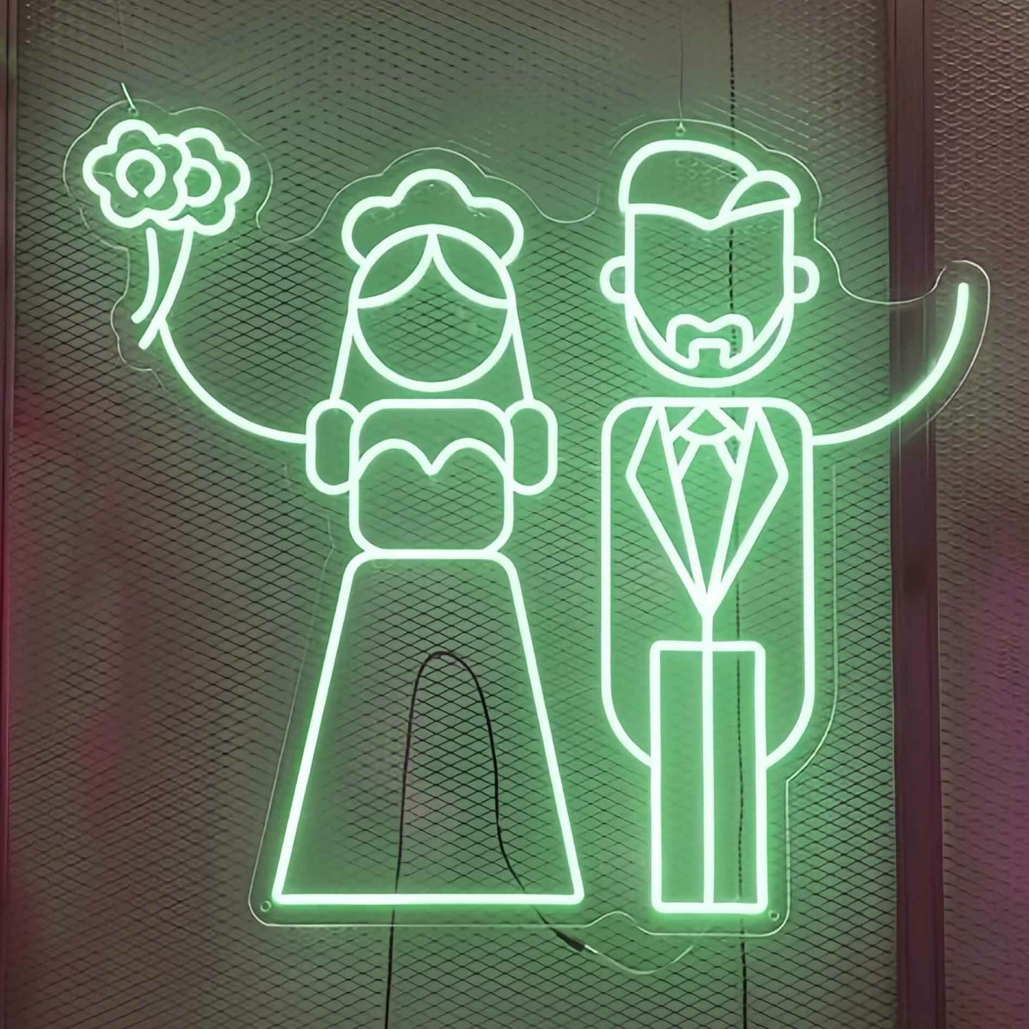 Abstract Couple Wedding Neon Sign | Shineneon