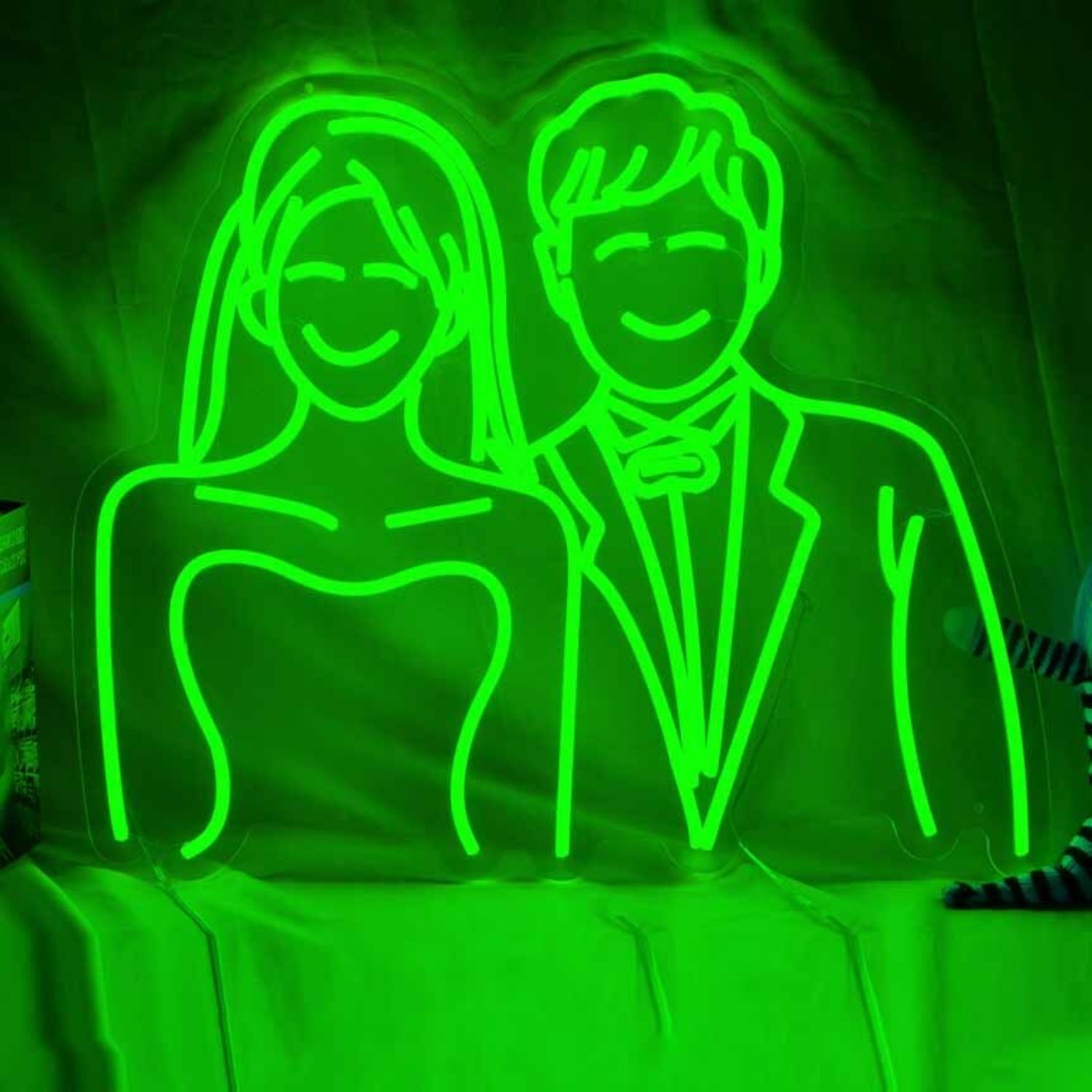 Abstract Couple Wedding Neon Sign For Wall Decor | Shineneon