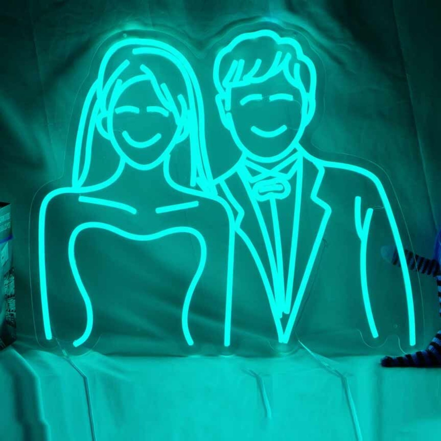 Abstract Couple Wedding Neon Sign For Wall Decor | Shineneon