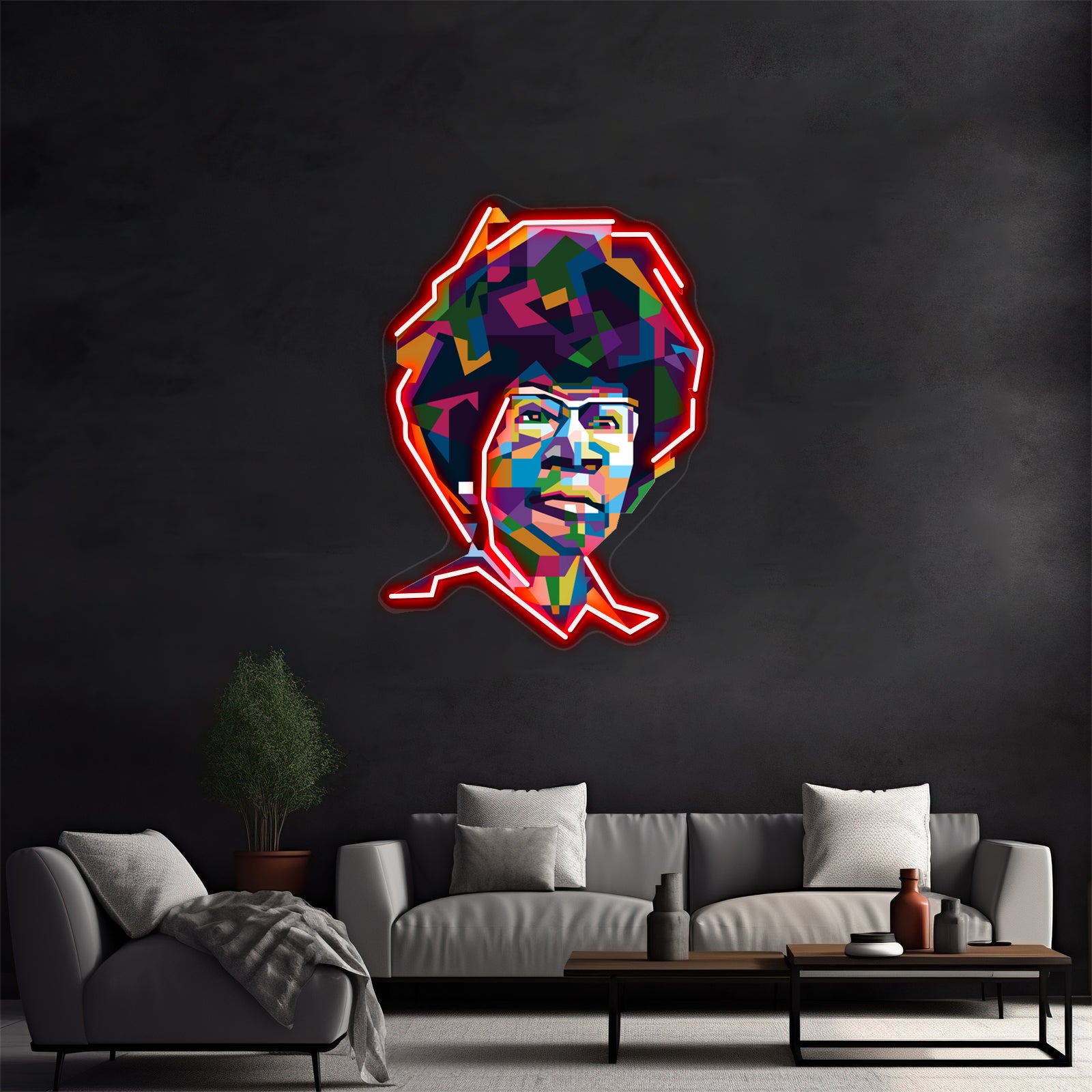 Abstract Pop Art Shirley Chisholm Wall Artwork Neon Signs | Shineneon