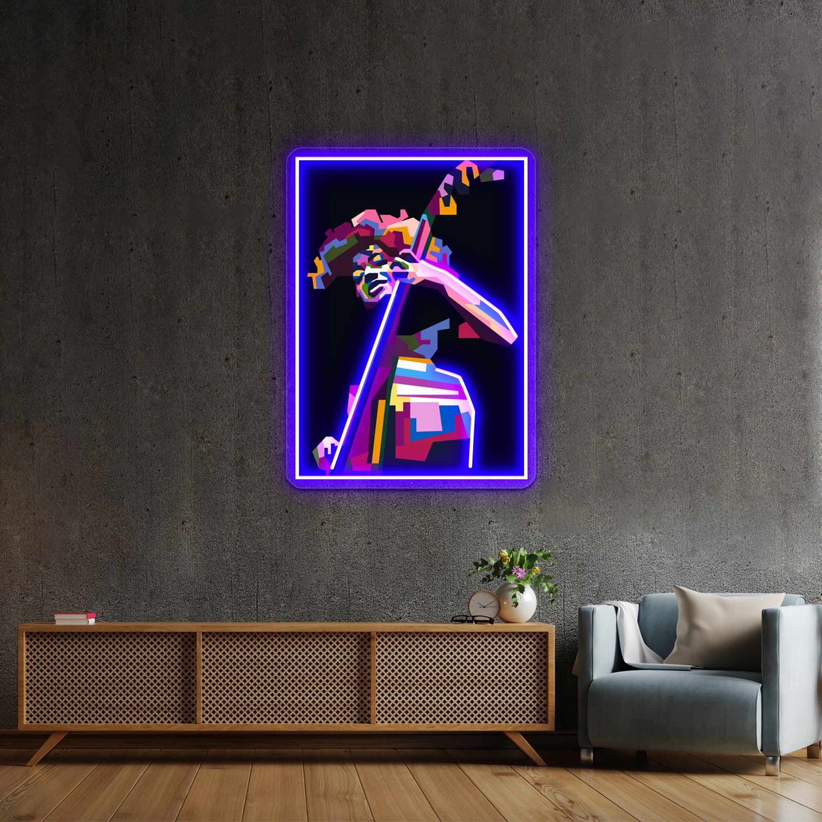 Abstract Popart Esperanza Spalding Wall Artwork Neon Signs | Shineneon