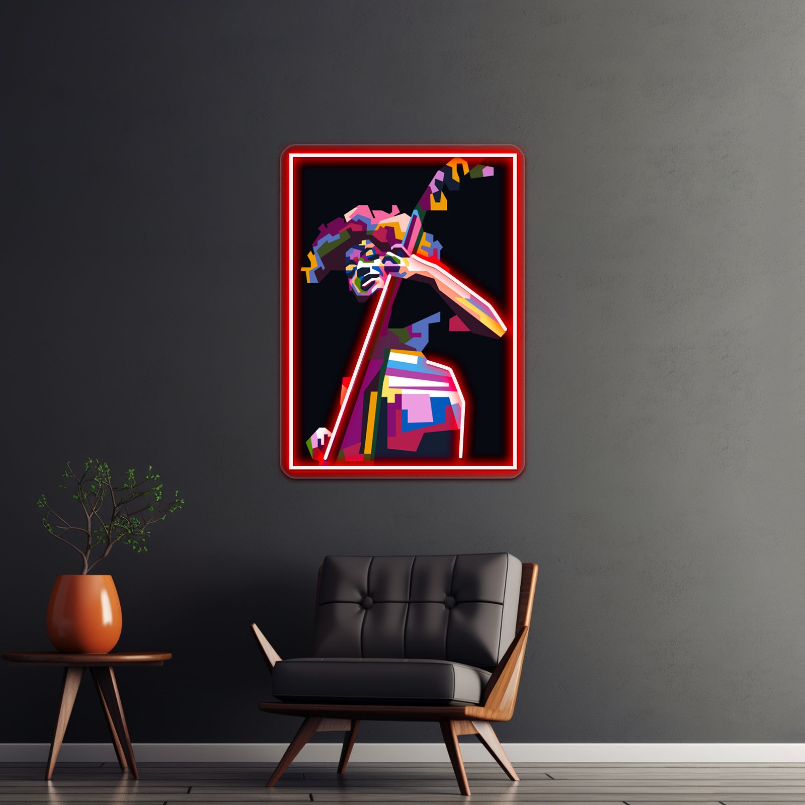 Abstract Popart Esperanza Spalding Wall Artwork Neon Signs | Shineneon