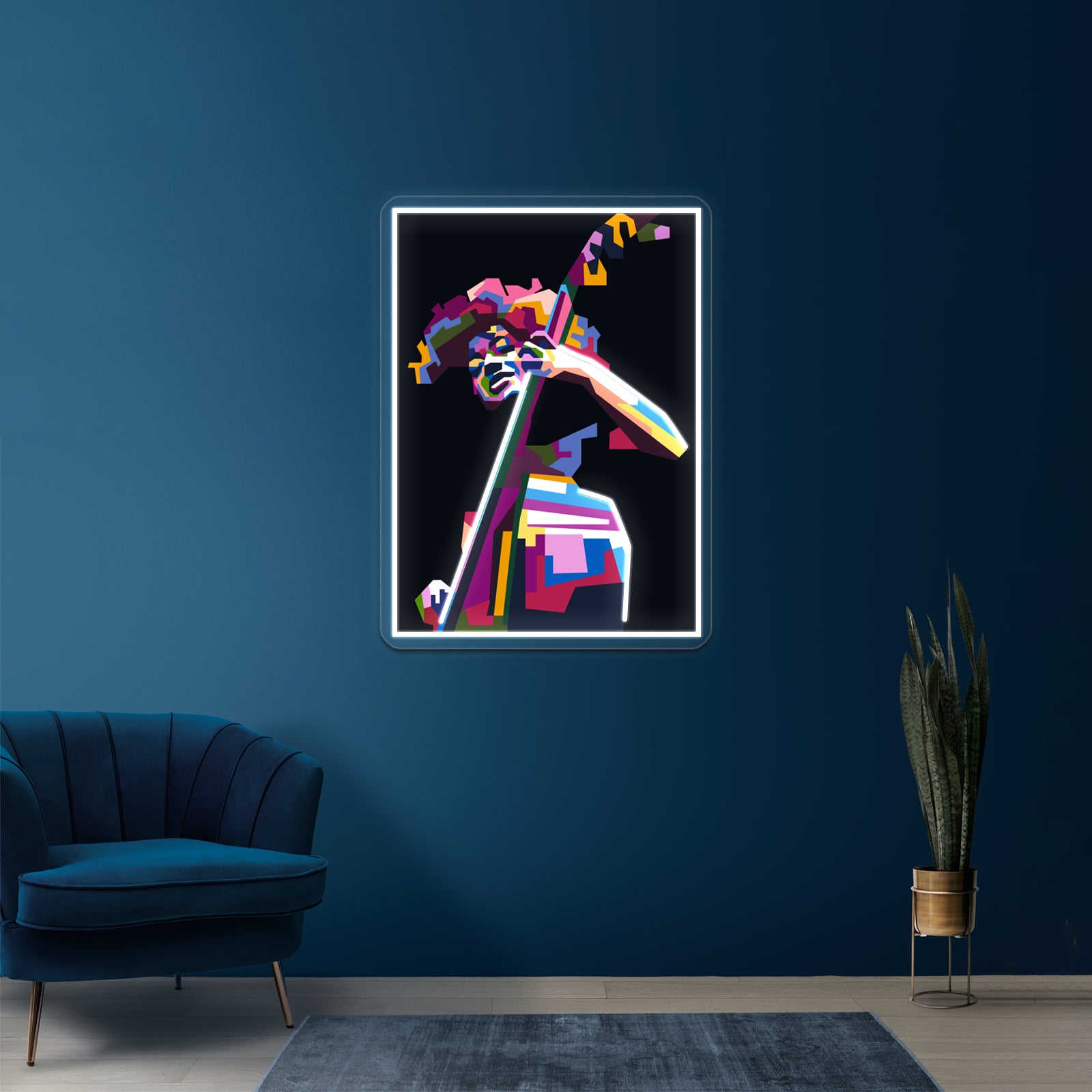 Abstract Popart Esperanza Spalding Wall Artwork Neon Signs | Shineneon