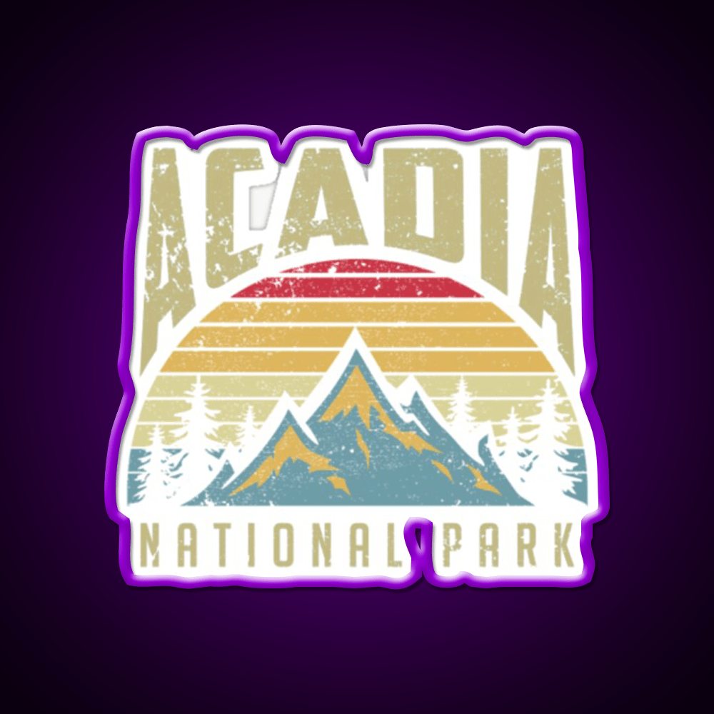 Acadia National Park Cafe Led Neon Sign Espresso Bar Art Rgb Color - Shineneon