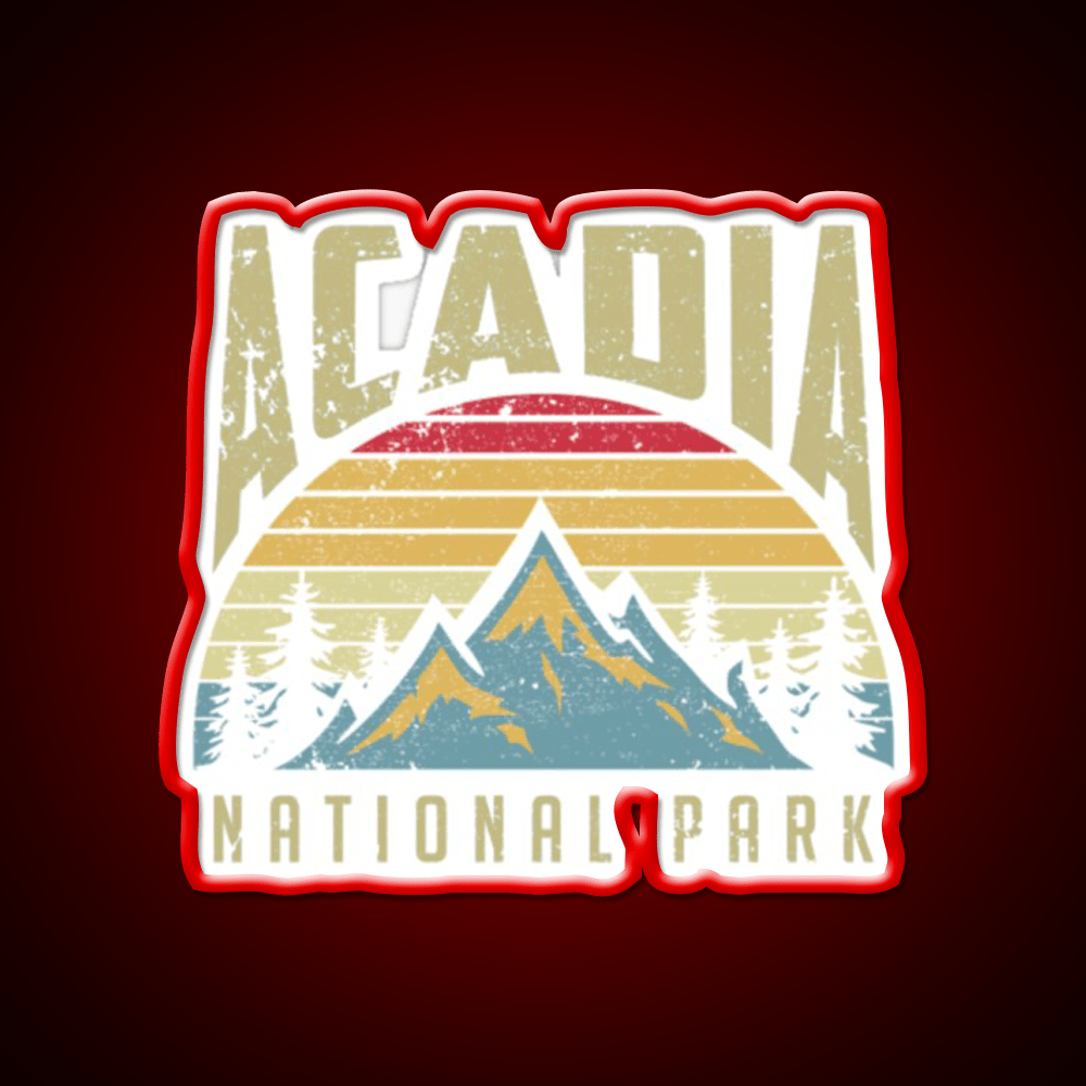 Acadia National Park Cafe Led Neon Sign Espresso Bar Art Rgb Color - Shineneon
