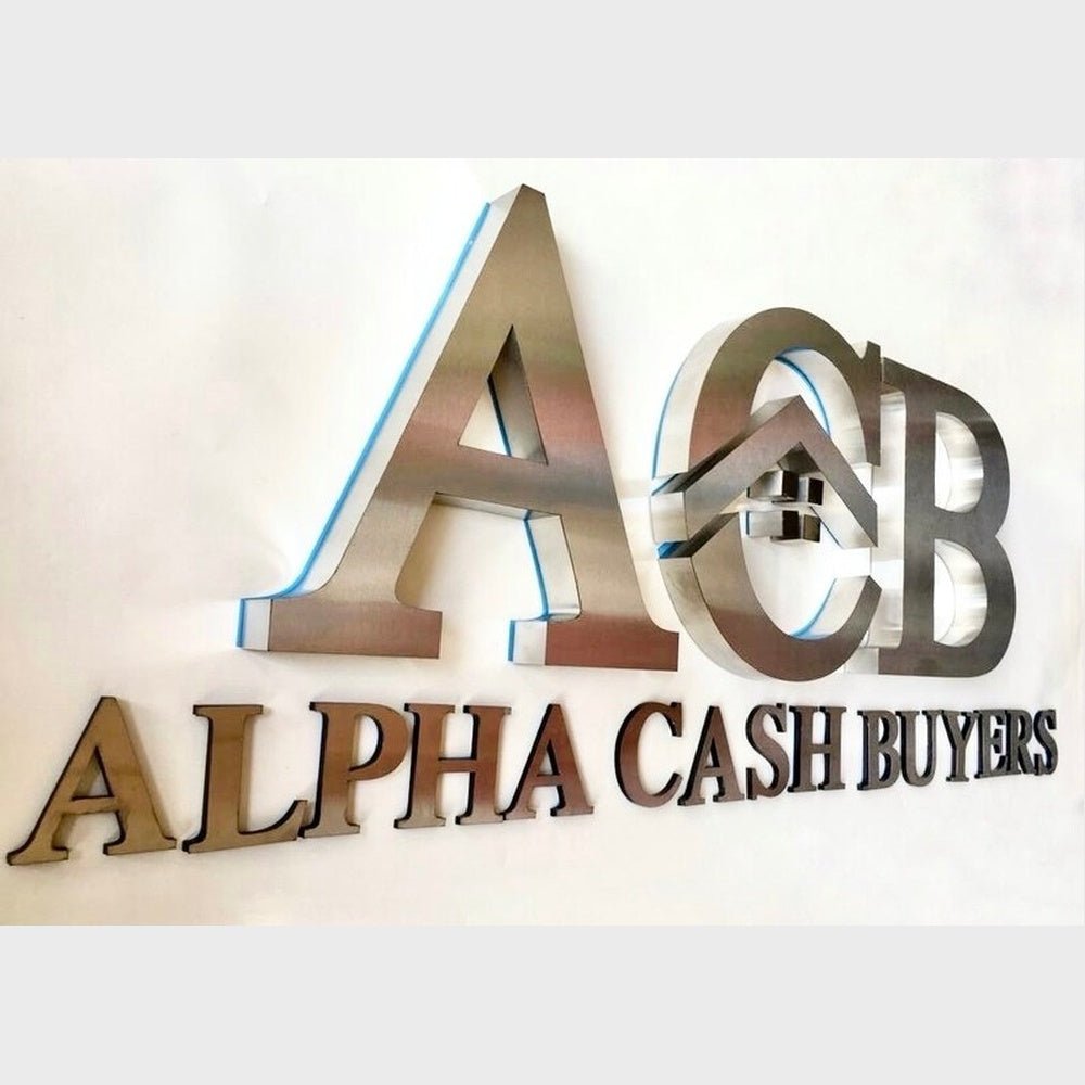 Acb Alpha Cash Buyers 3D Backlit Channel Letters Led Light Sign - Shineneon