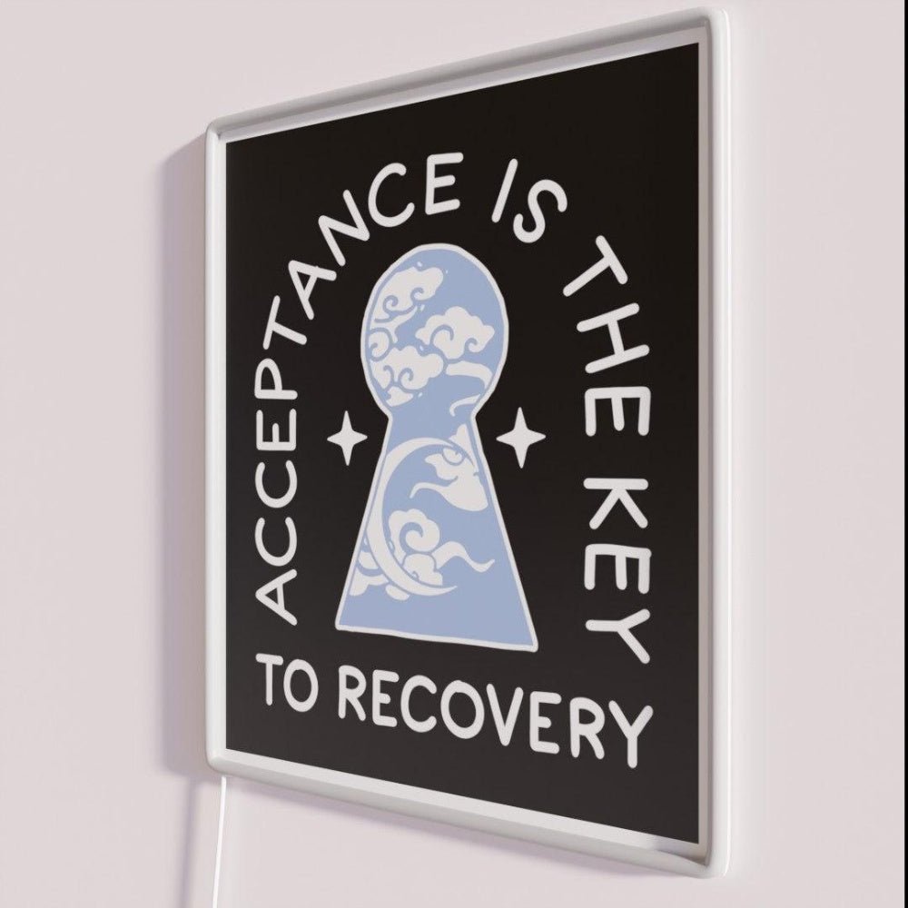 Acceptance Is Key Aa Na Recovery Rgb Led Neon Sign - Shineneon