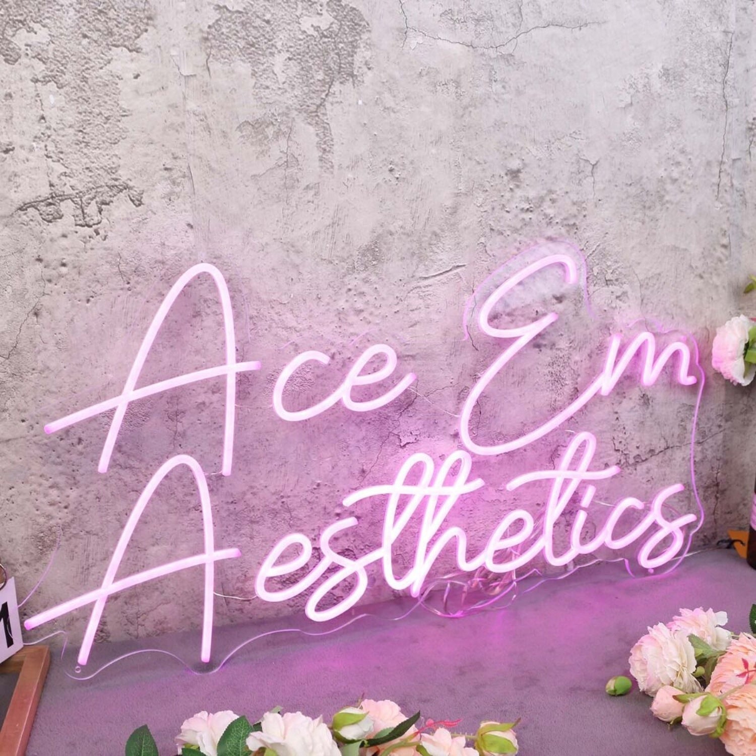 Ace Em Aesthetics Pink Led Neon Sign - Shineneon