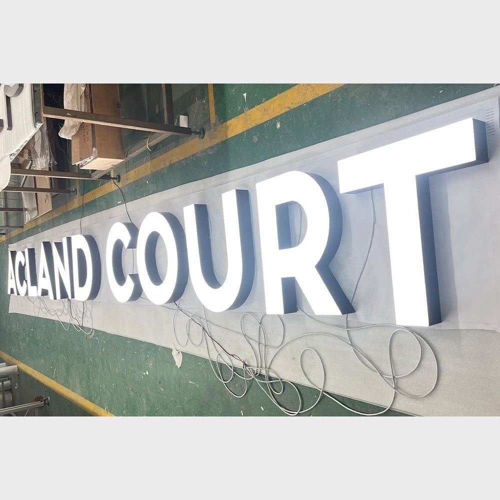 Acland Court 3D Frontlit Channel Letters Led Light Sign - Shineneon