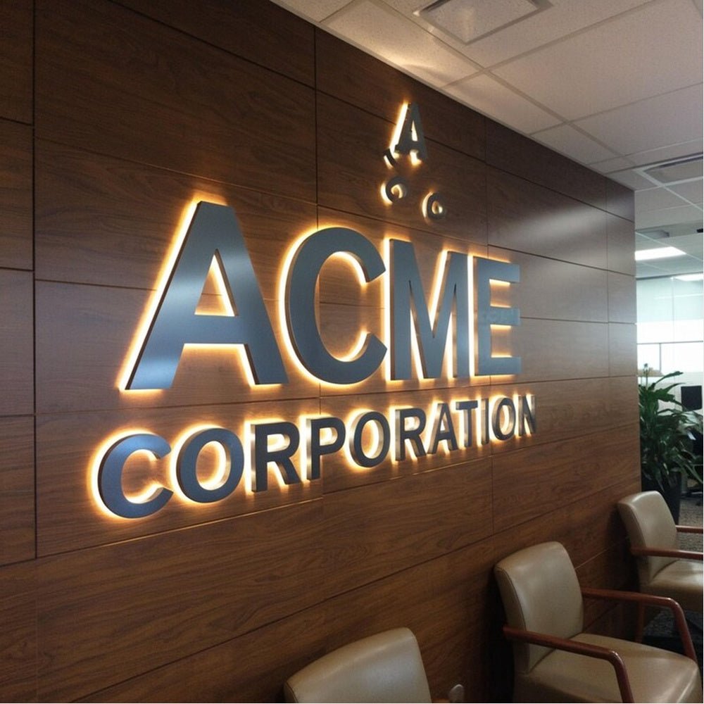 Acme Corporation 3D Backlit Channel Letters Led Light Sign - Shineneon