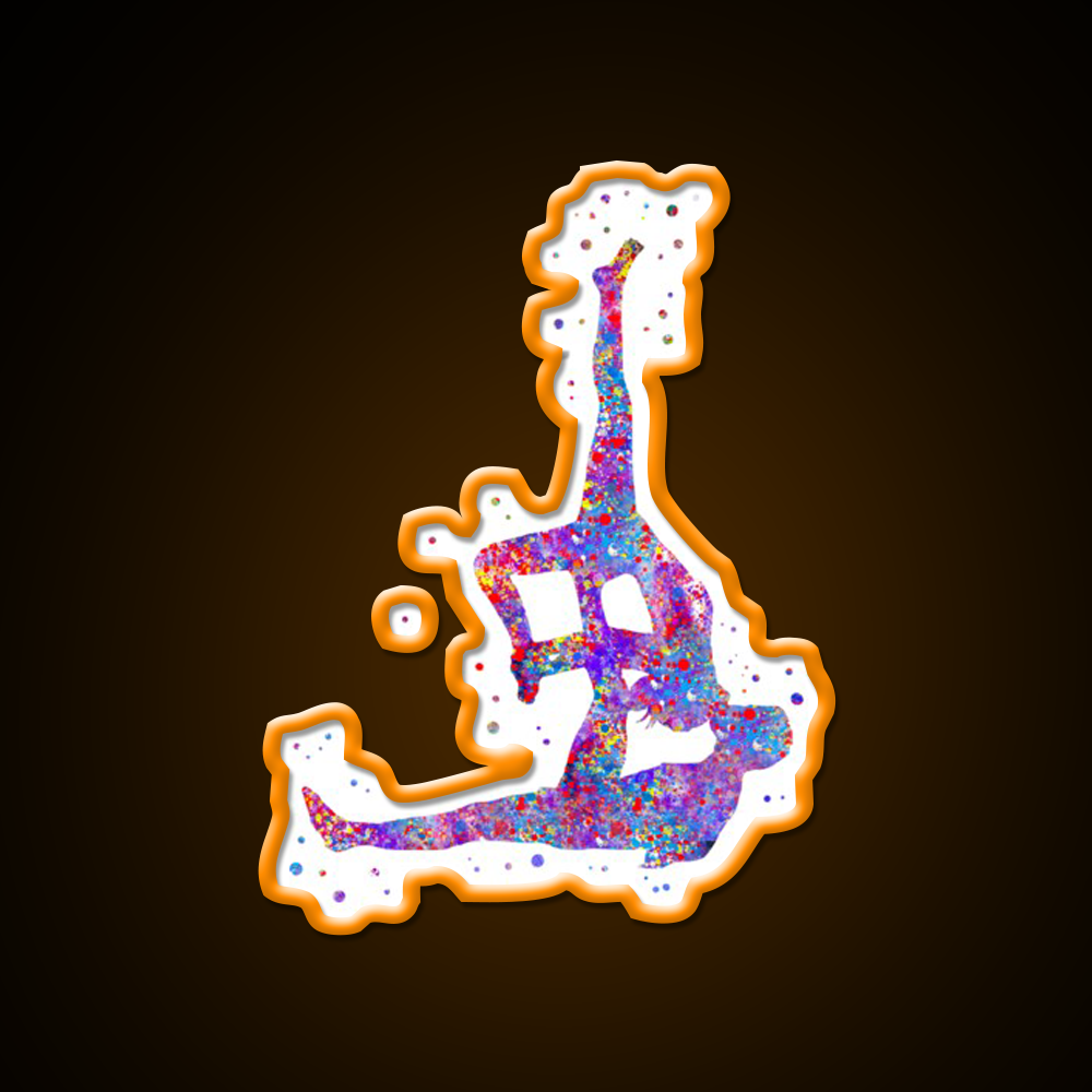 Acro Yoga Acro Yoga Couple Yoga Led Neon Sign For Wellness Space Rgb Color