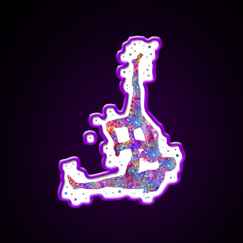 Acro Yoga Acro Yoga Couple Yoga Led Neon Sign For Wellness Space Rgb Color