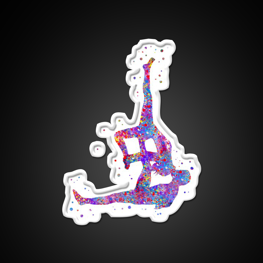 Acro Yoga Acro Yoga Couple Yoga Led Neon Sign For Wellness Space Rgb Color