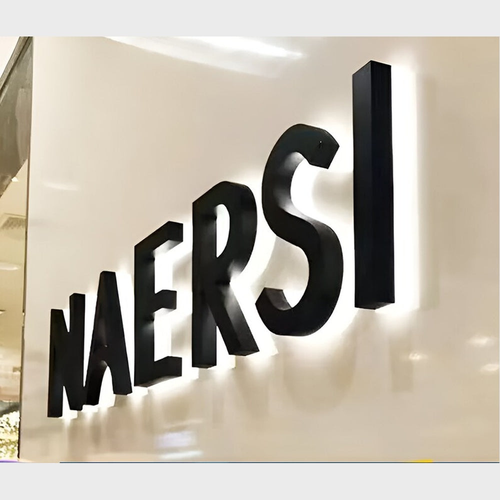 Acrylic Naersi 3D Backlit Channel Letters Led Light Sign