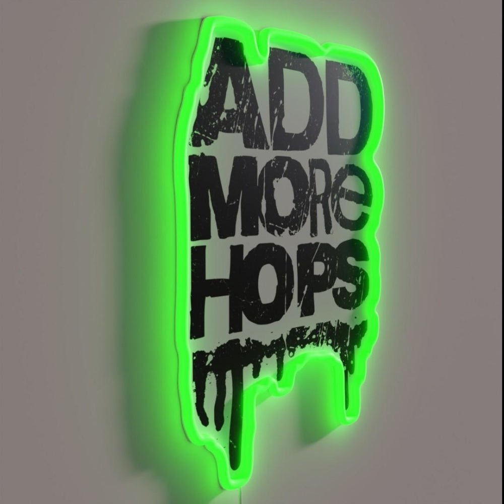 Add More Hops Art Rgb Led Neon Sign - Shineneon