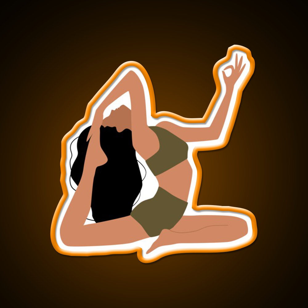 Addicted To Yoga Led Neon Sign For Wellness Space Rgb Color