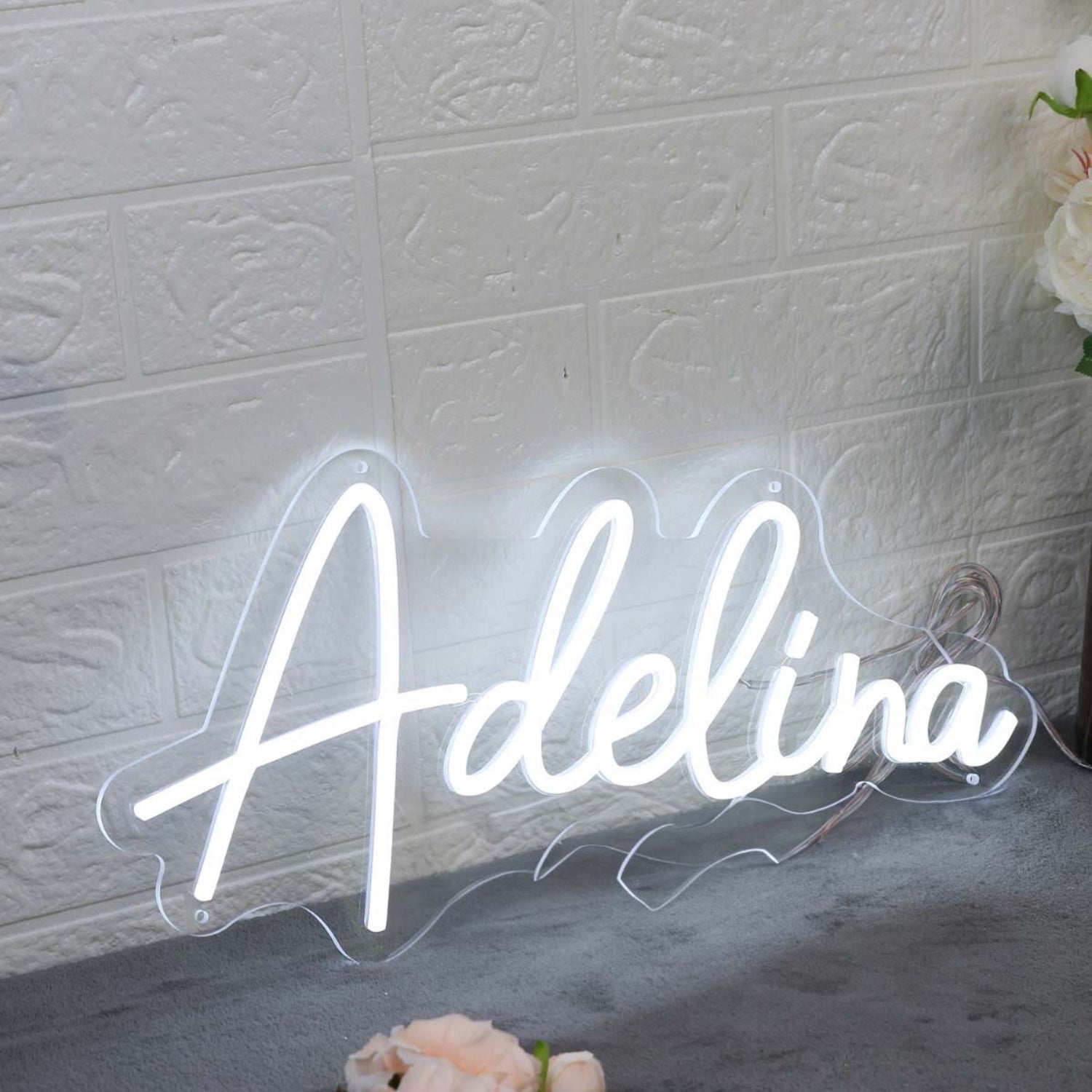Adelina White Led Neon Sign - Shineneon