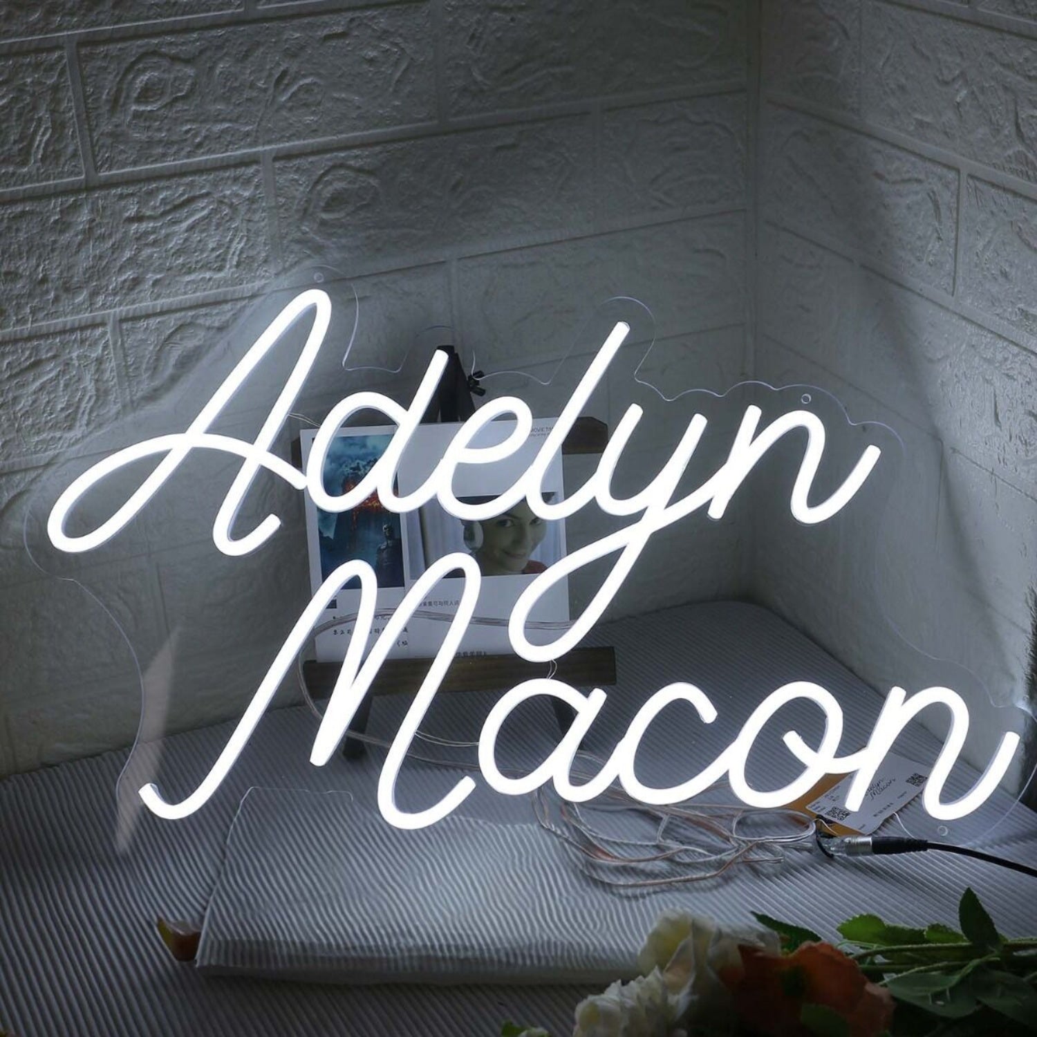 Adelyn Macon White Led Neon Sign - Shineneon