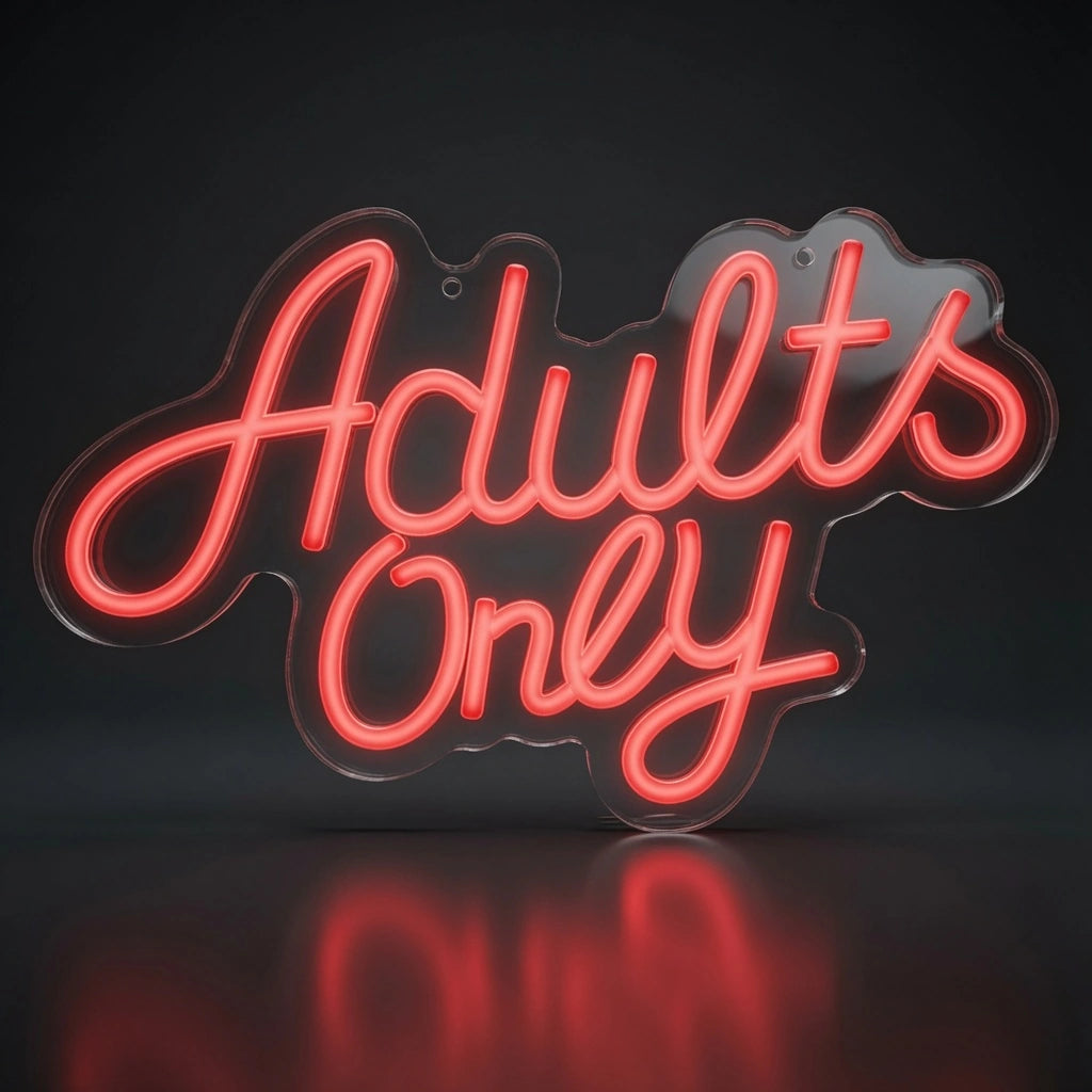 Adults Only Business LED Neon Sign - 02 High-Converting Product Image