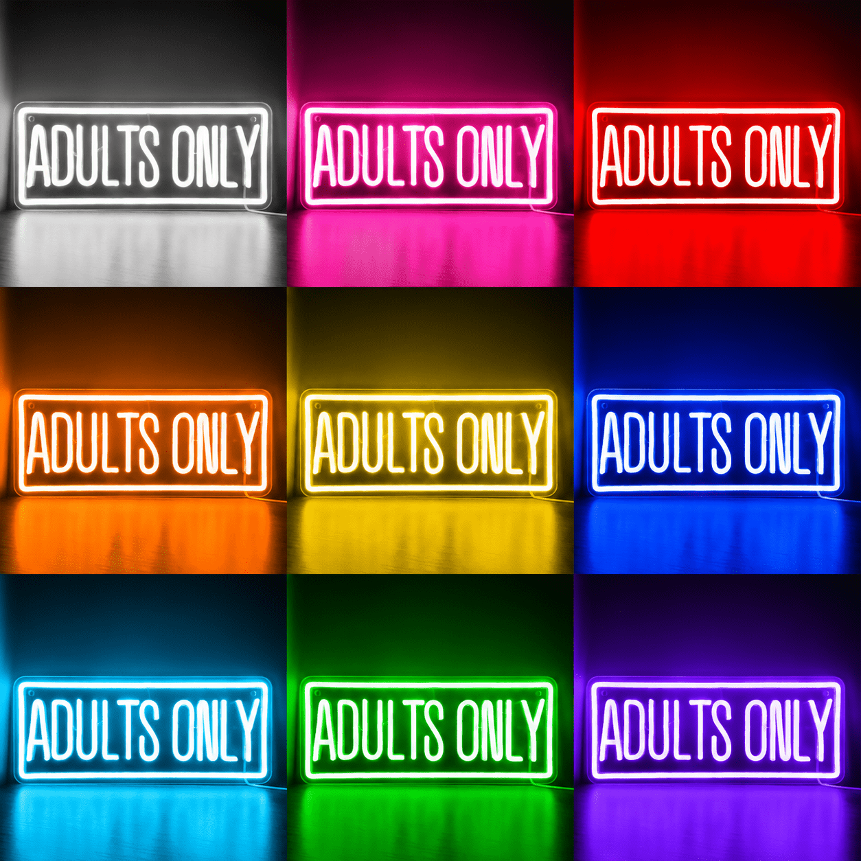 Adults Only LED Neon Sign Wall Neon Sign - Shineneon