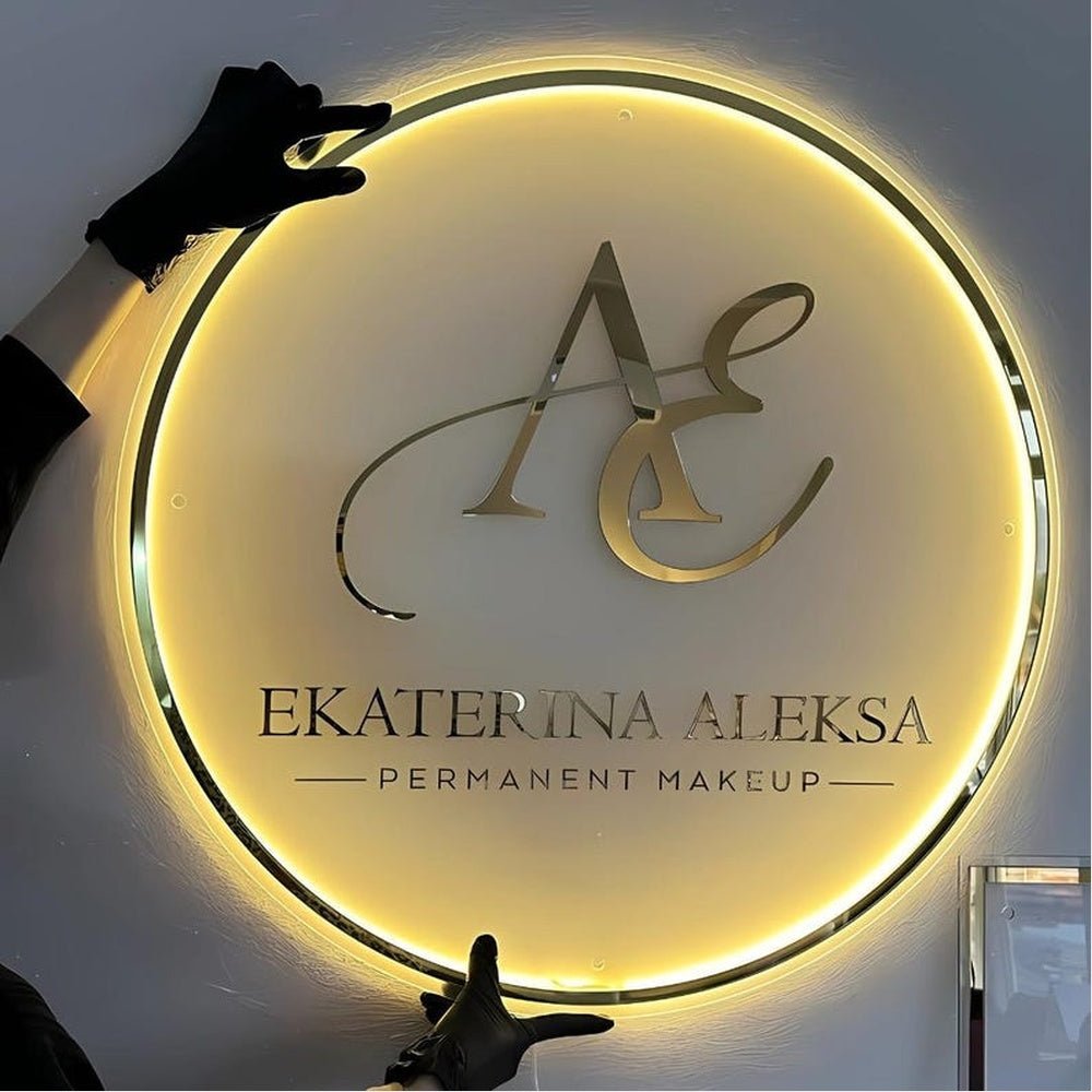 Ae Ekaterina Aleksa Acrylic Business Logo Sign - Shineneon