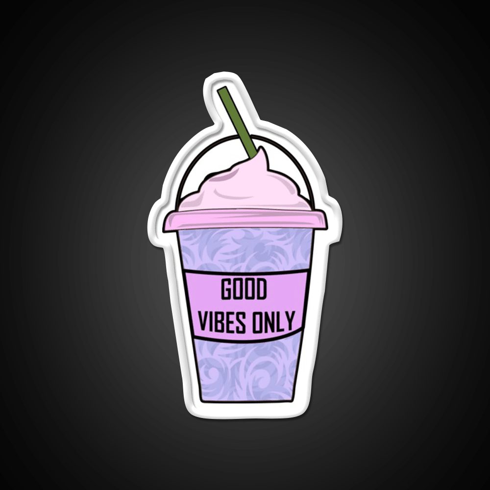 Aesthetic Iced Coffee Hydro Flask Cafe Led Neon Sign Espresso Bar Art Rgb Color - Shineneon