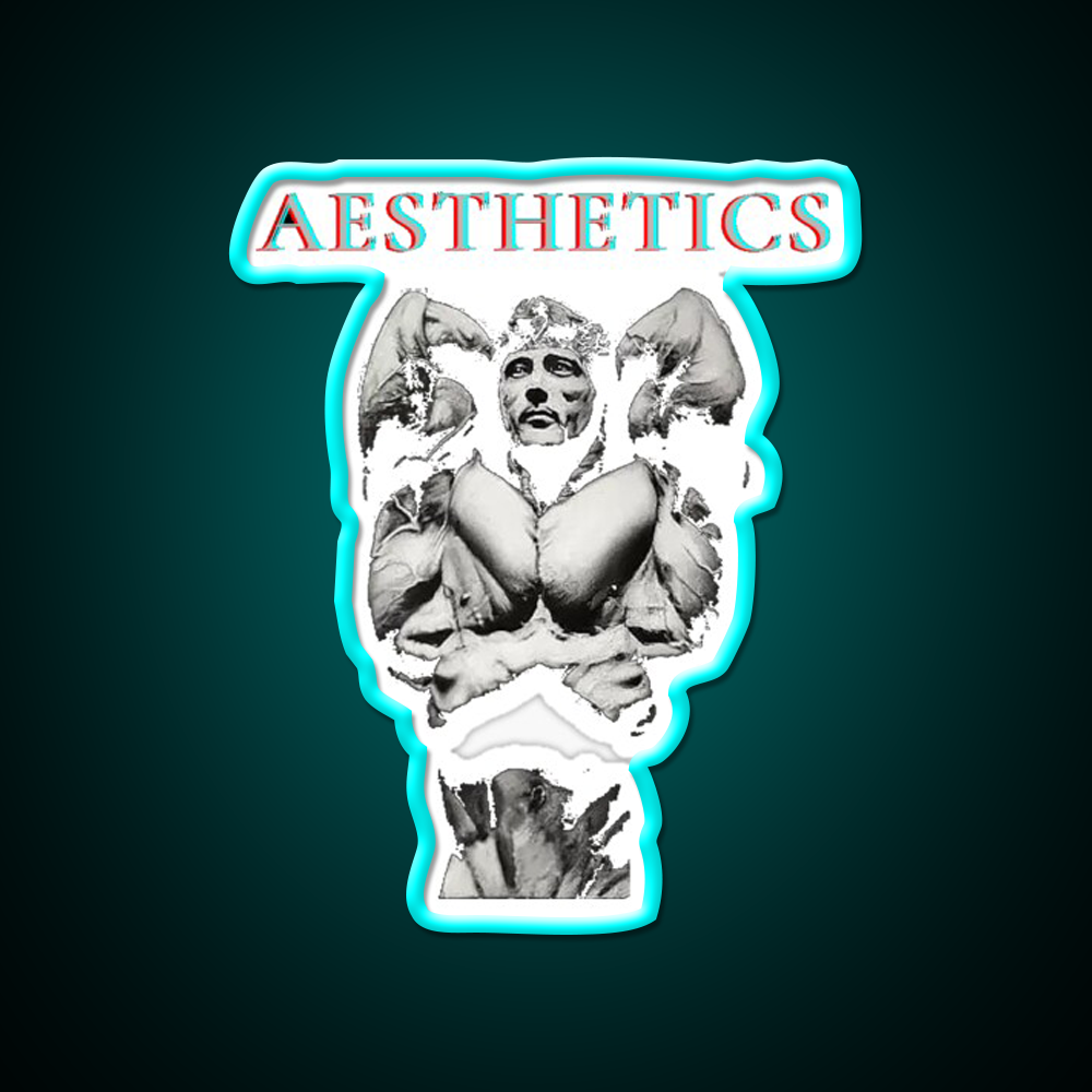 Aesthetics Frank Zane Gym Motivation Gym Fitness Led Neon Sign Rgb Color