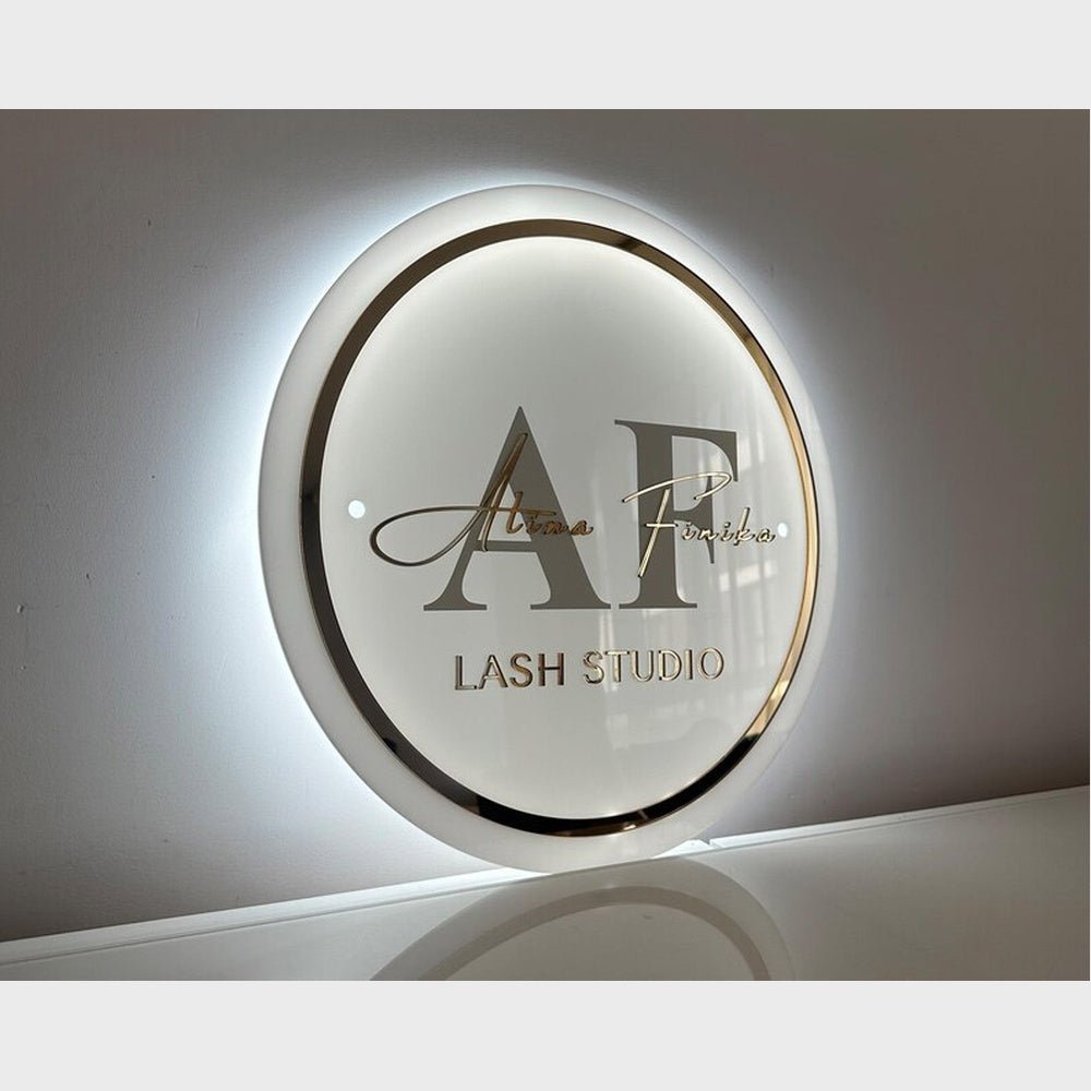 Af Lash Studio Acrylic Business Logo Sign - Shineneon