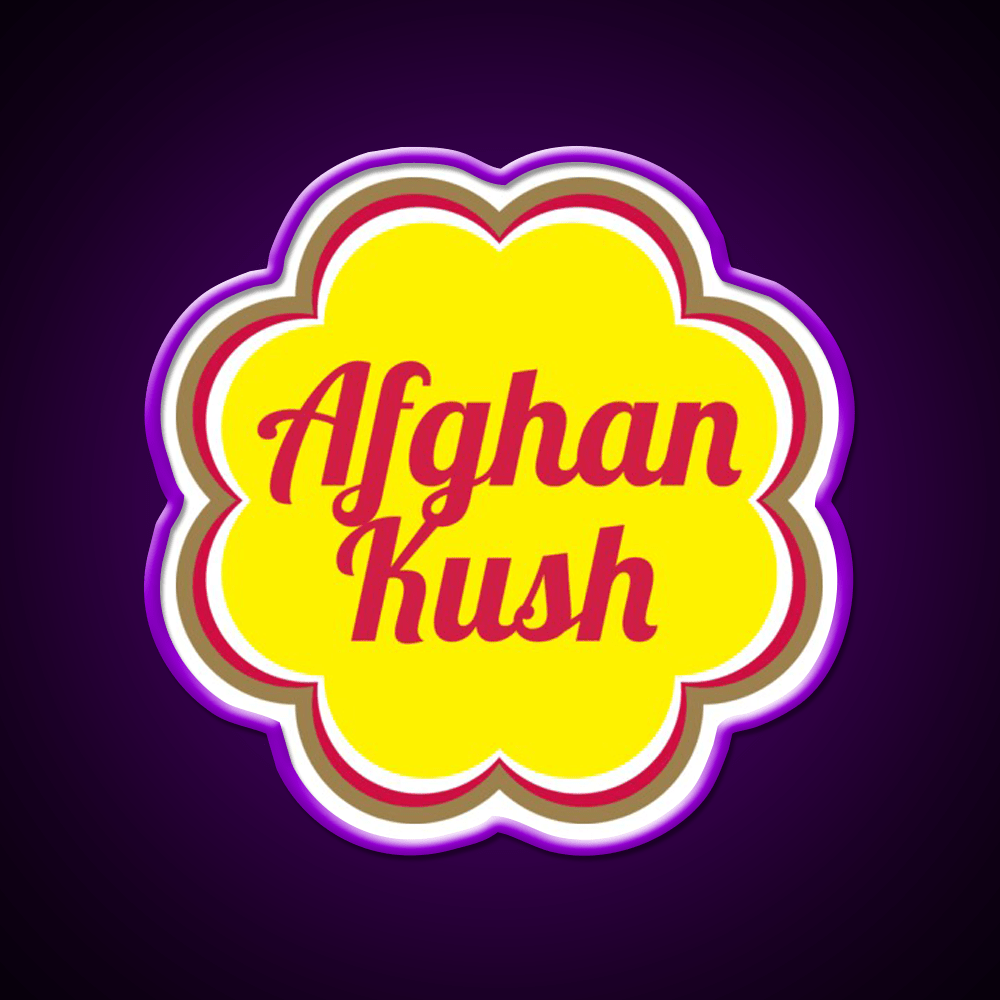 Afghan Kush Hemp Inspired Green Leaf Led Neon Sign Rgb Color - Shineneon