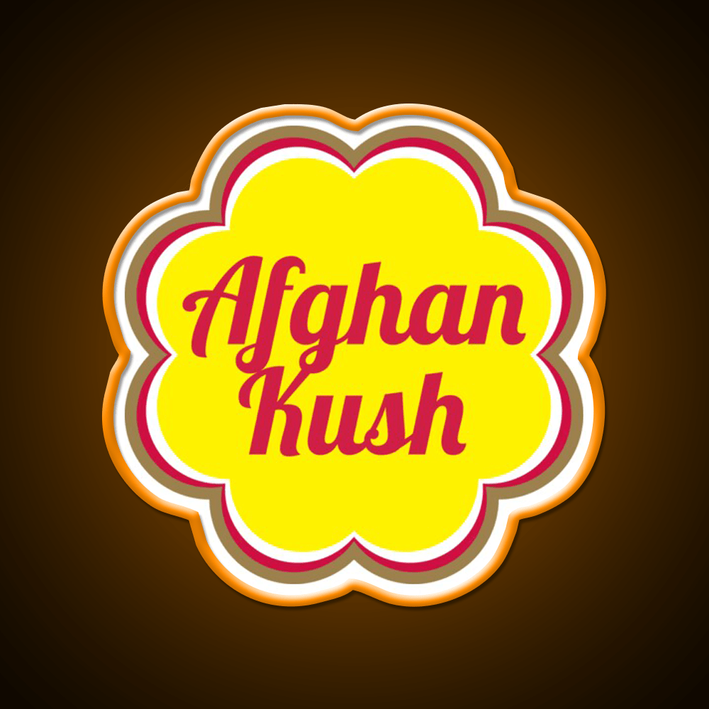 Afghan Kush Hemp Inspired Green Leaf Led Neon Sign Rgb Color - Shineneon