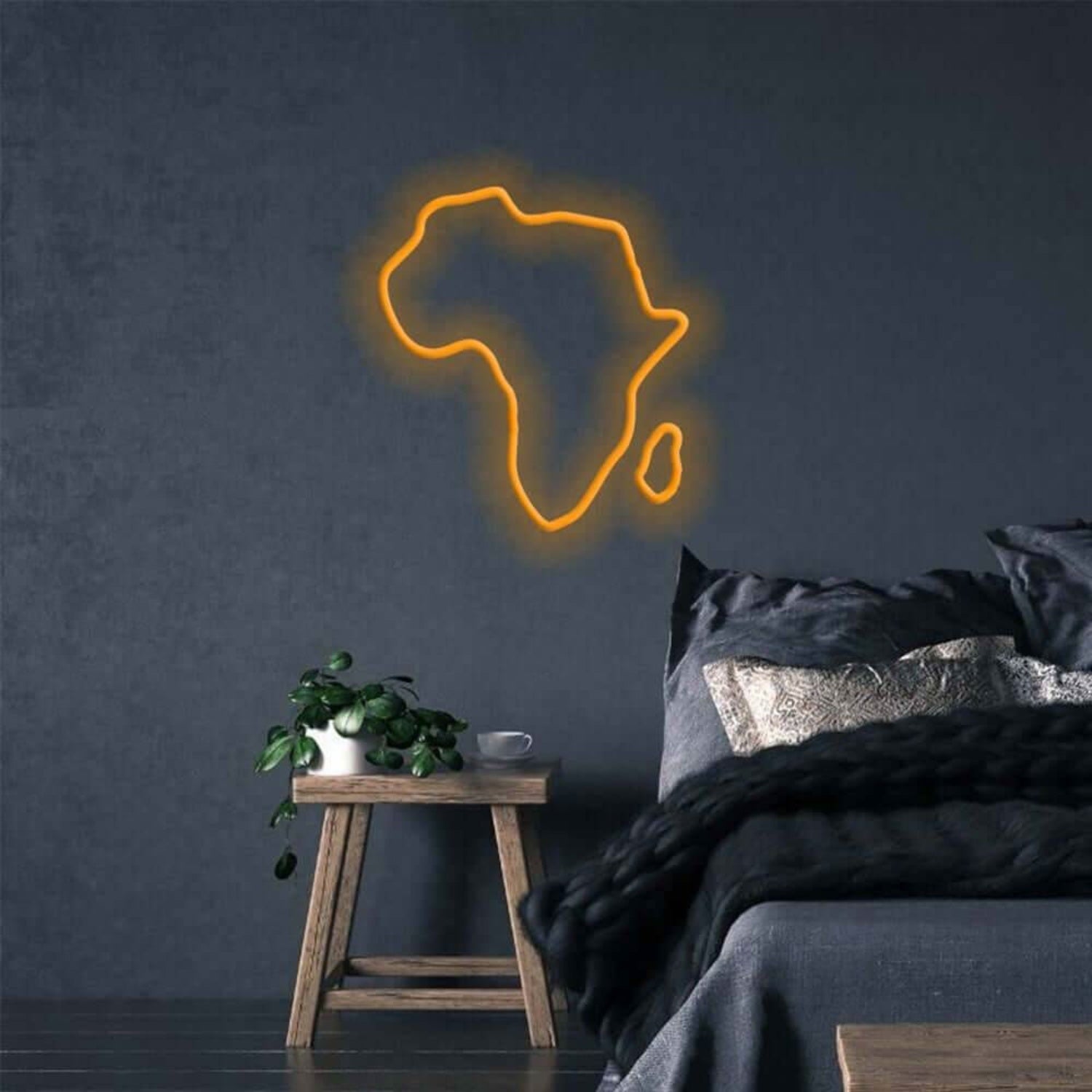 Africa Continent Led Neon Sign For Home Office Bars Weddings - Shineneon