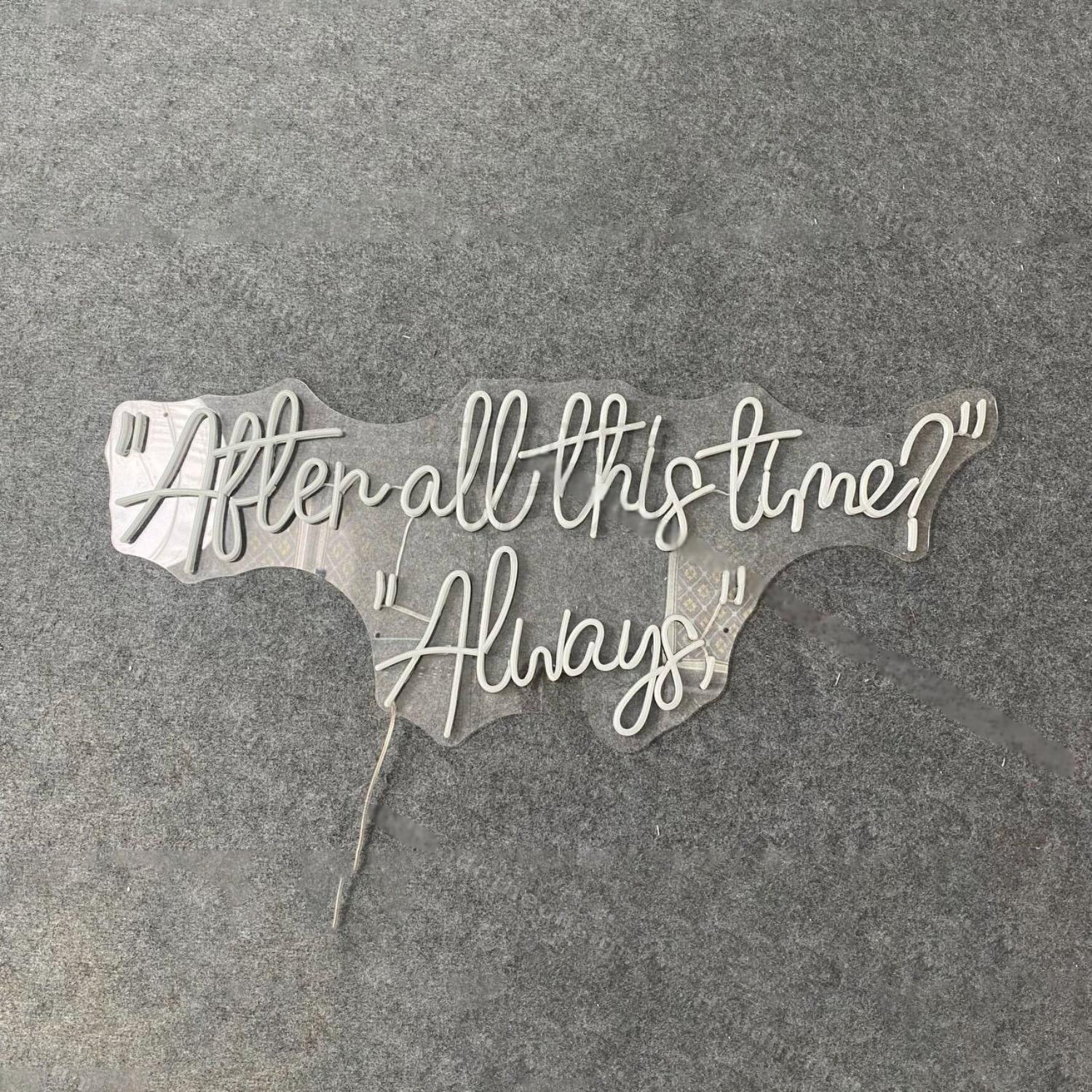 After All This Time Led Neon Sign | Shineneon