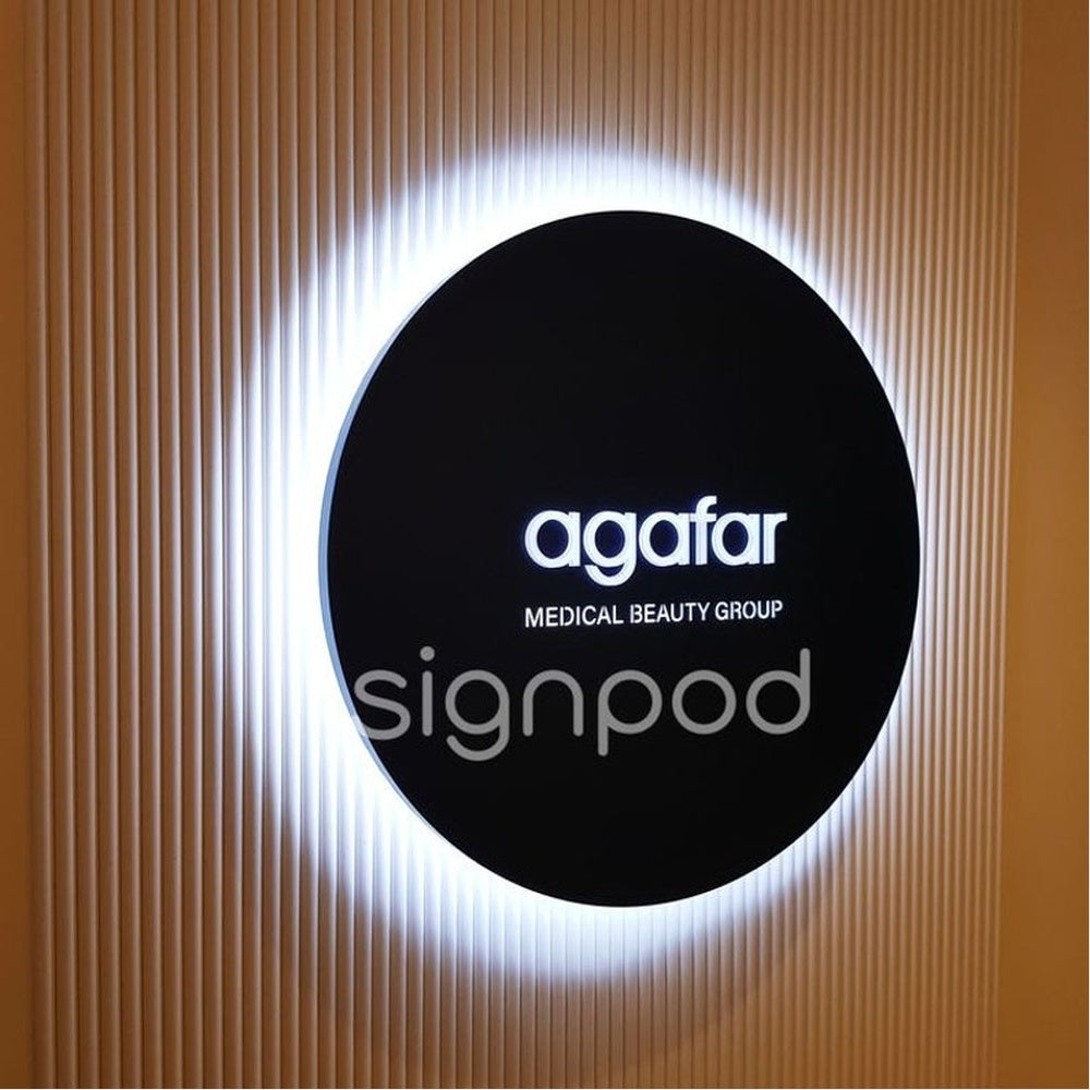 Agafar Signpod Acrylic Business Logo Sign
