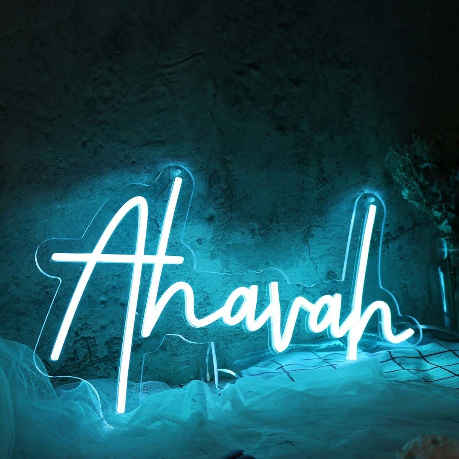 Ahavah Blue Led Neon Sign - Shineneon