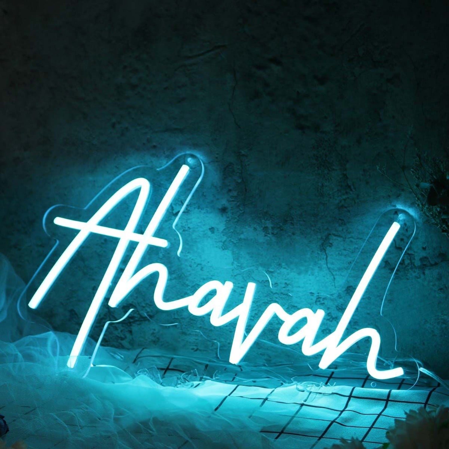 Ahavah Blue Led Neon Sign - Shineneon