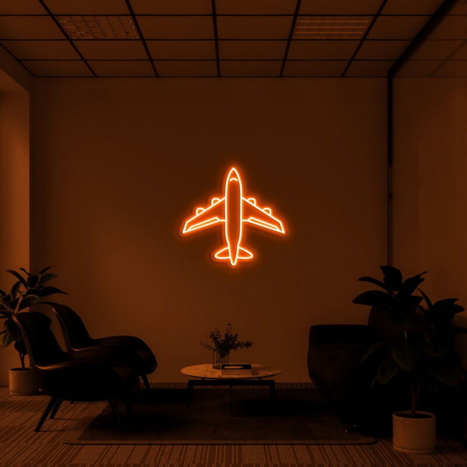 Airplane Led Neon Sign Ftravel Enthusiasts And Fun Decor - Shineneon