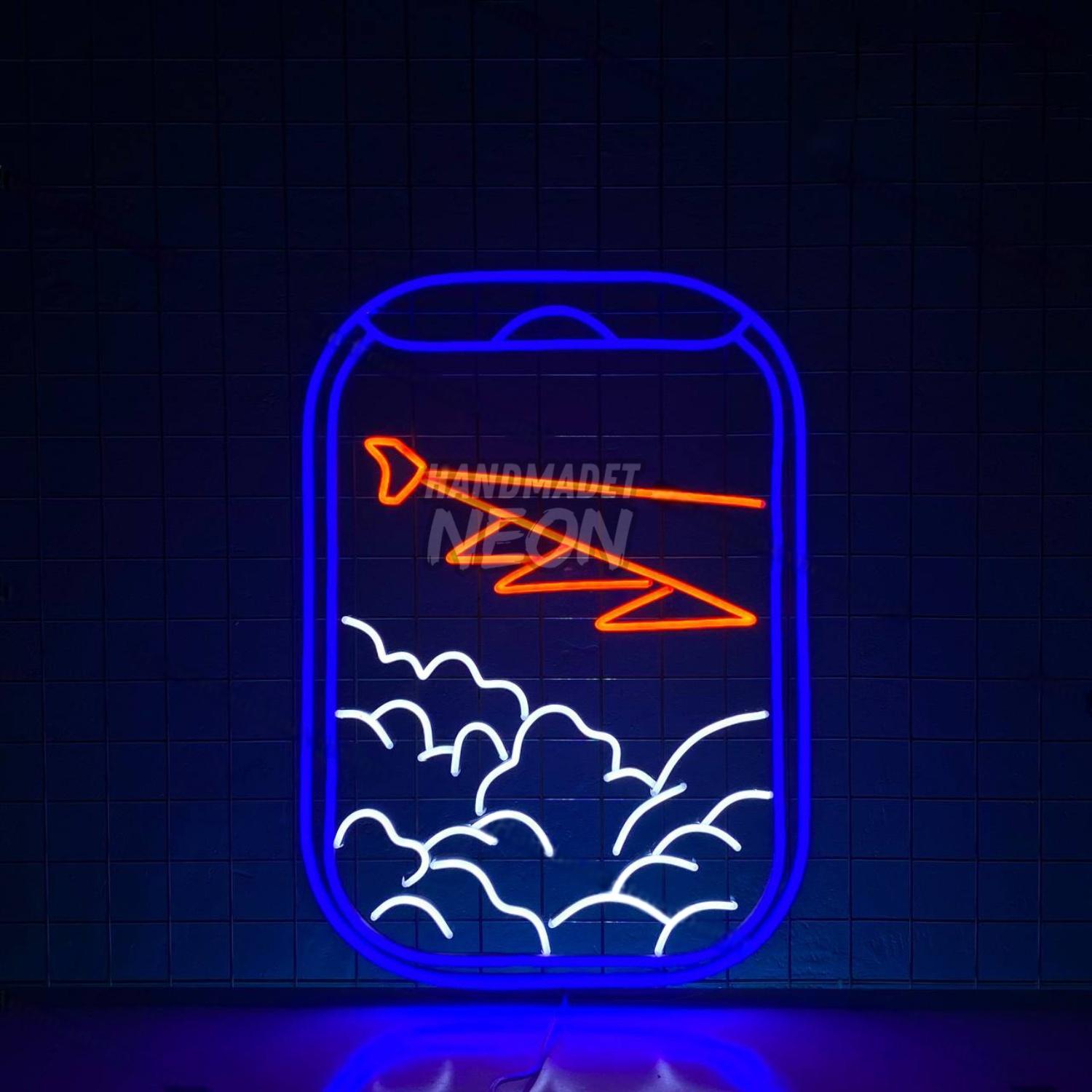 Airplane Window Led Neon Sign Airport Lounge Decor | Shineneon